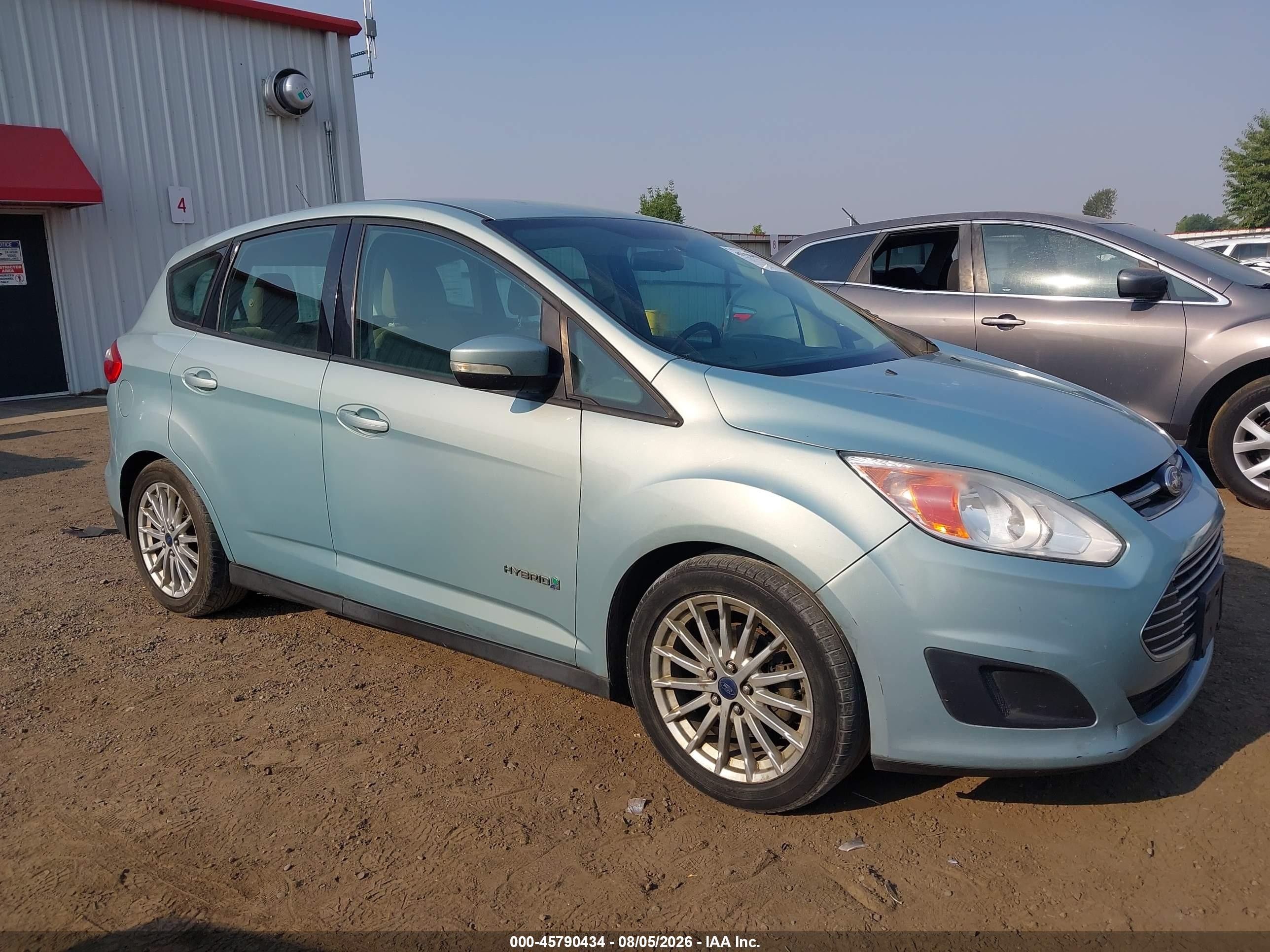 2013 Ford C-max Hybrid Se Light Blue vin: 1FADP5AU2DL539516