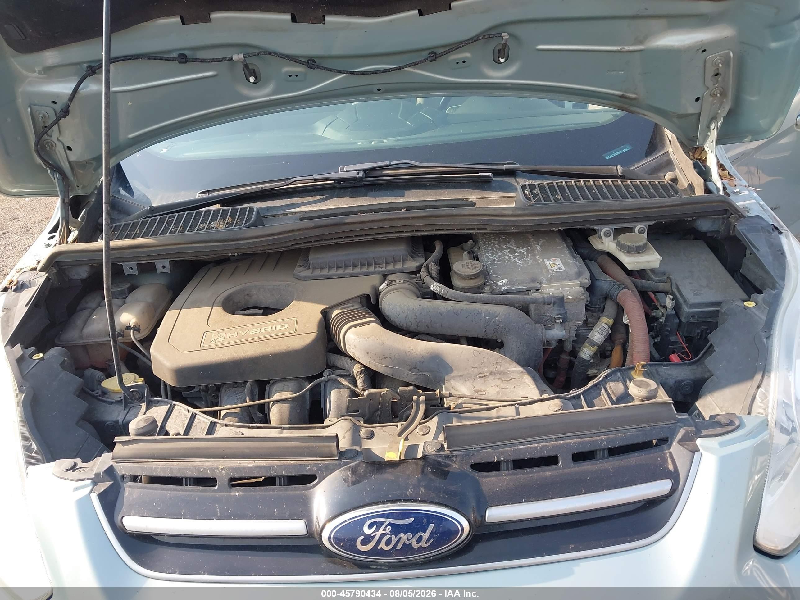 2013 Ford C-max Hybrid Se Light Blue vin: 1FADP5AU2DL539516