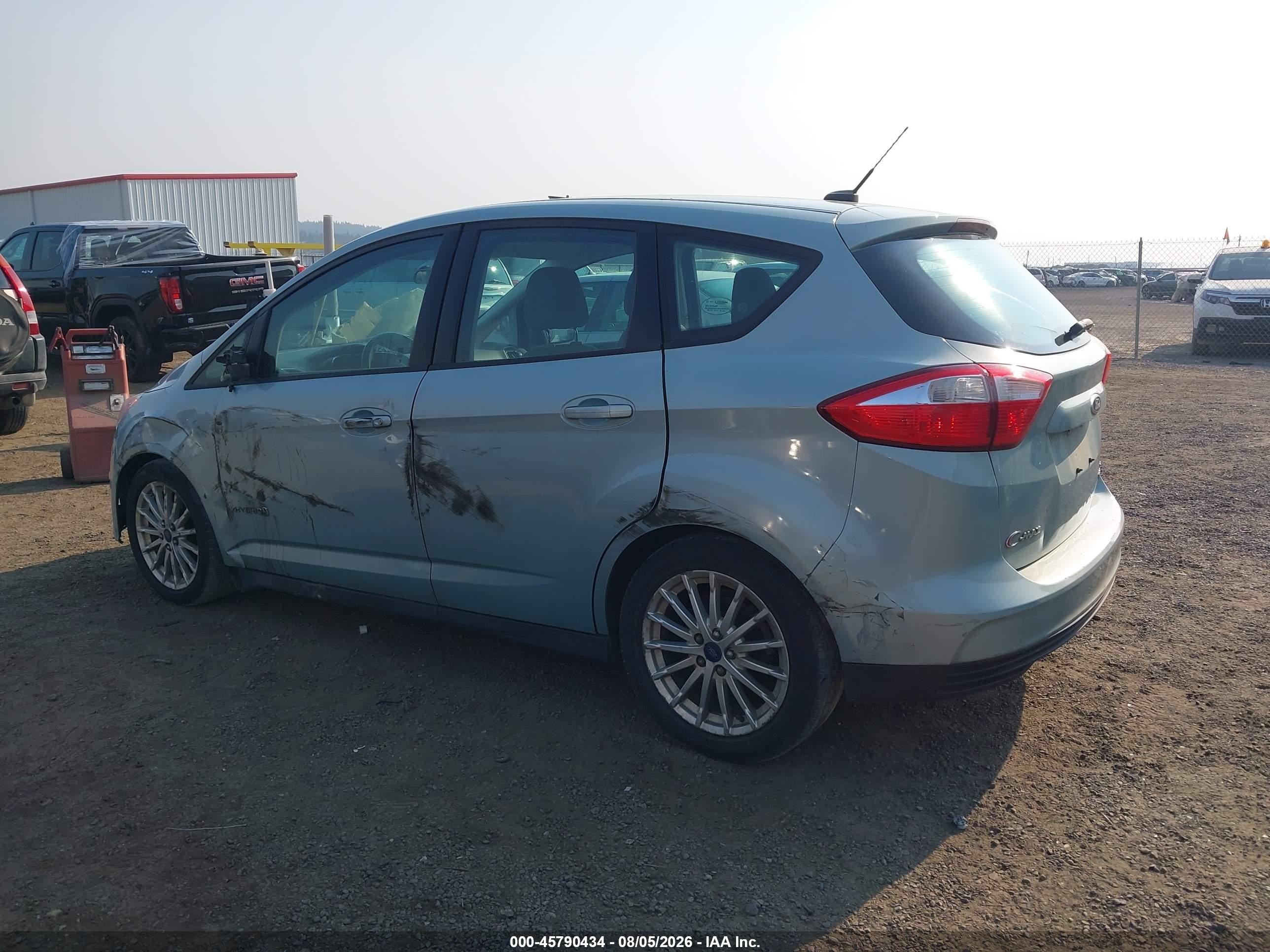 2013 Ford C-max Hybrid Se Light Blue vin: 1FADP5AU2DL539516