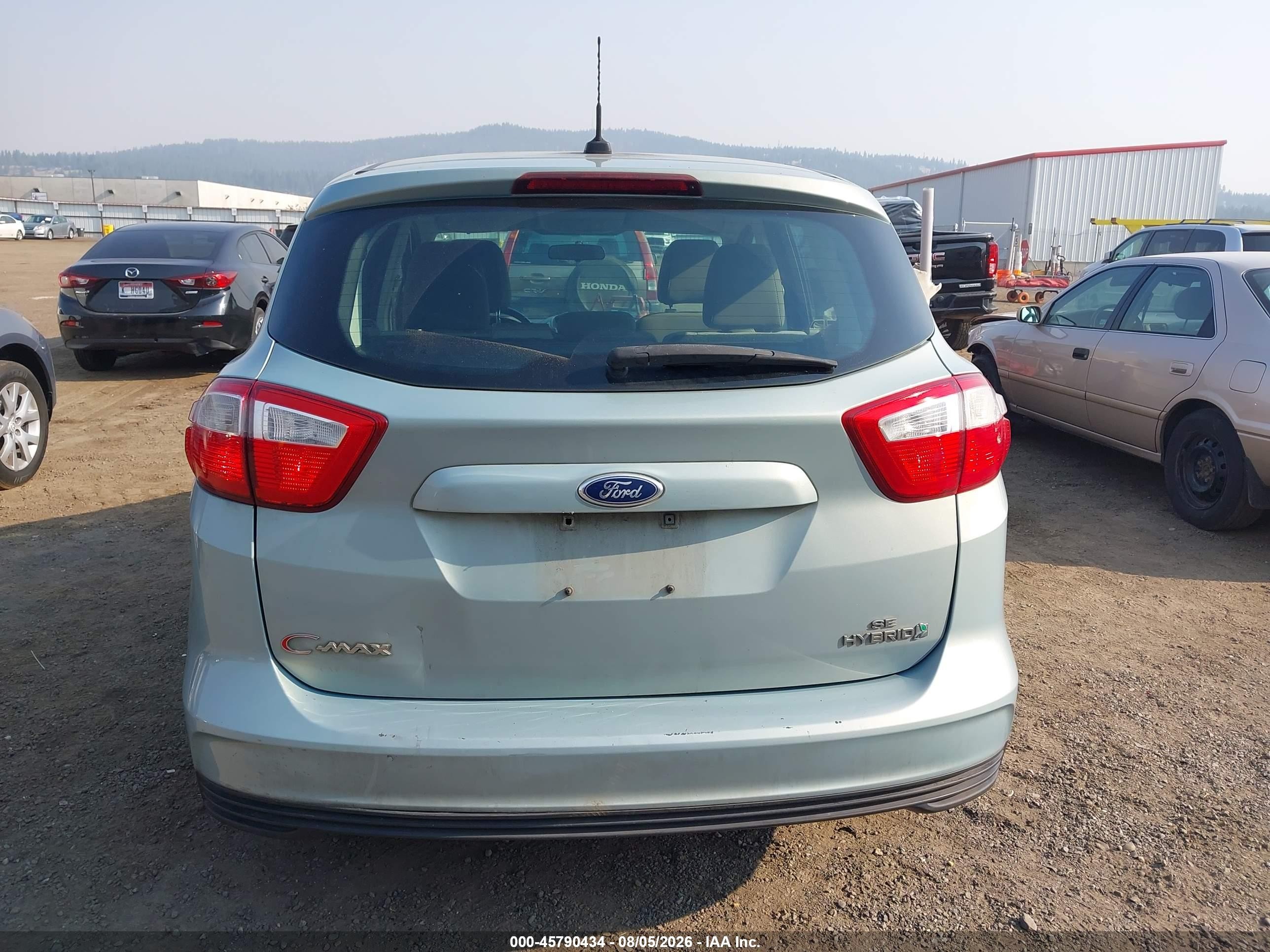 2013 Ford C-max Hybrid Se Light Blue vin: 1FADP5AU2DL539516