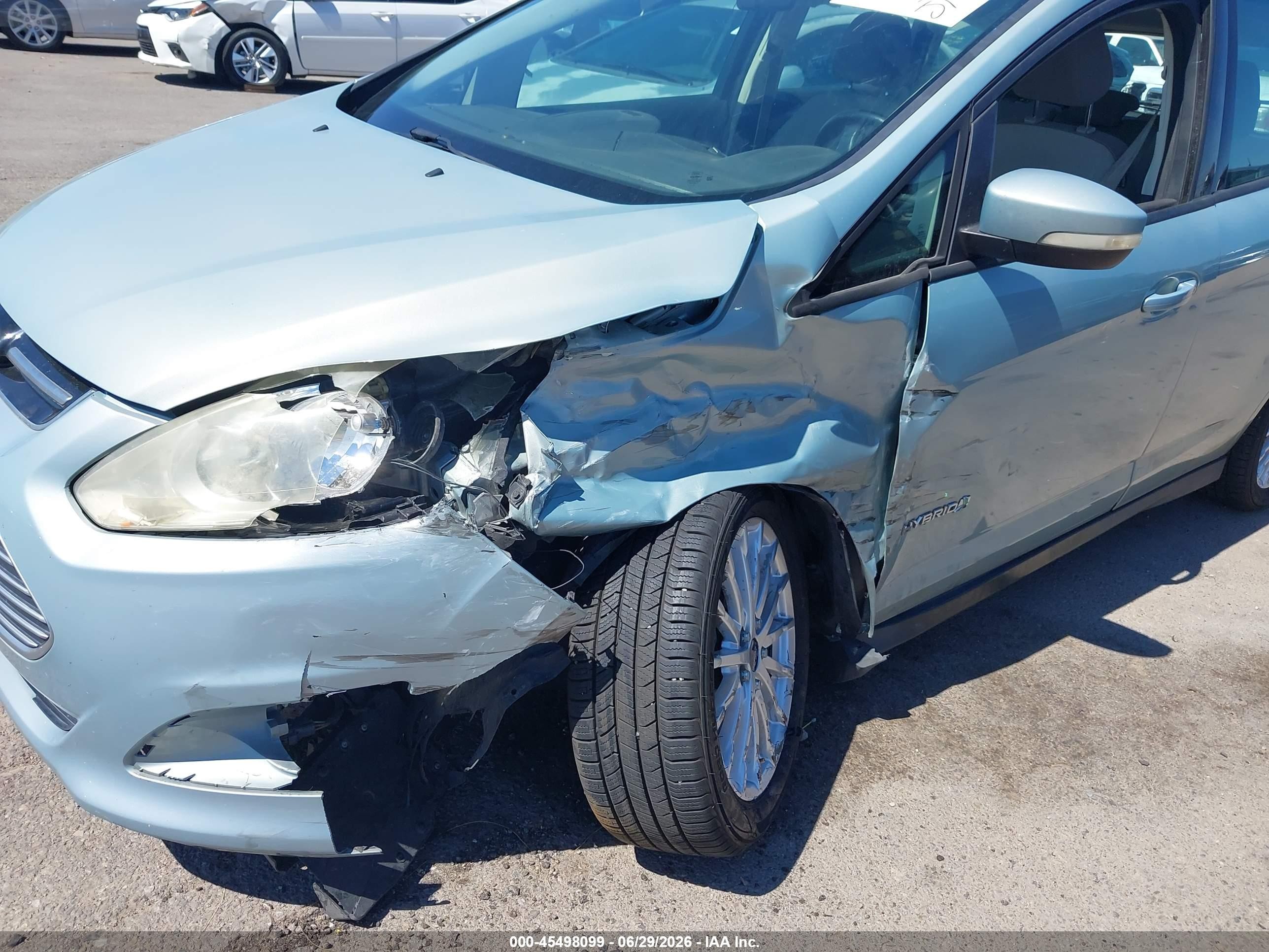 2013 Ford C-max Hybrid Se Silver vin: 1FADP5AU2DL541637