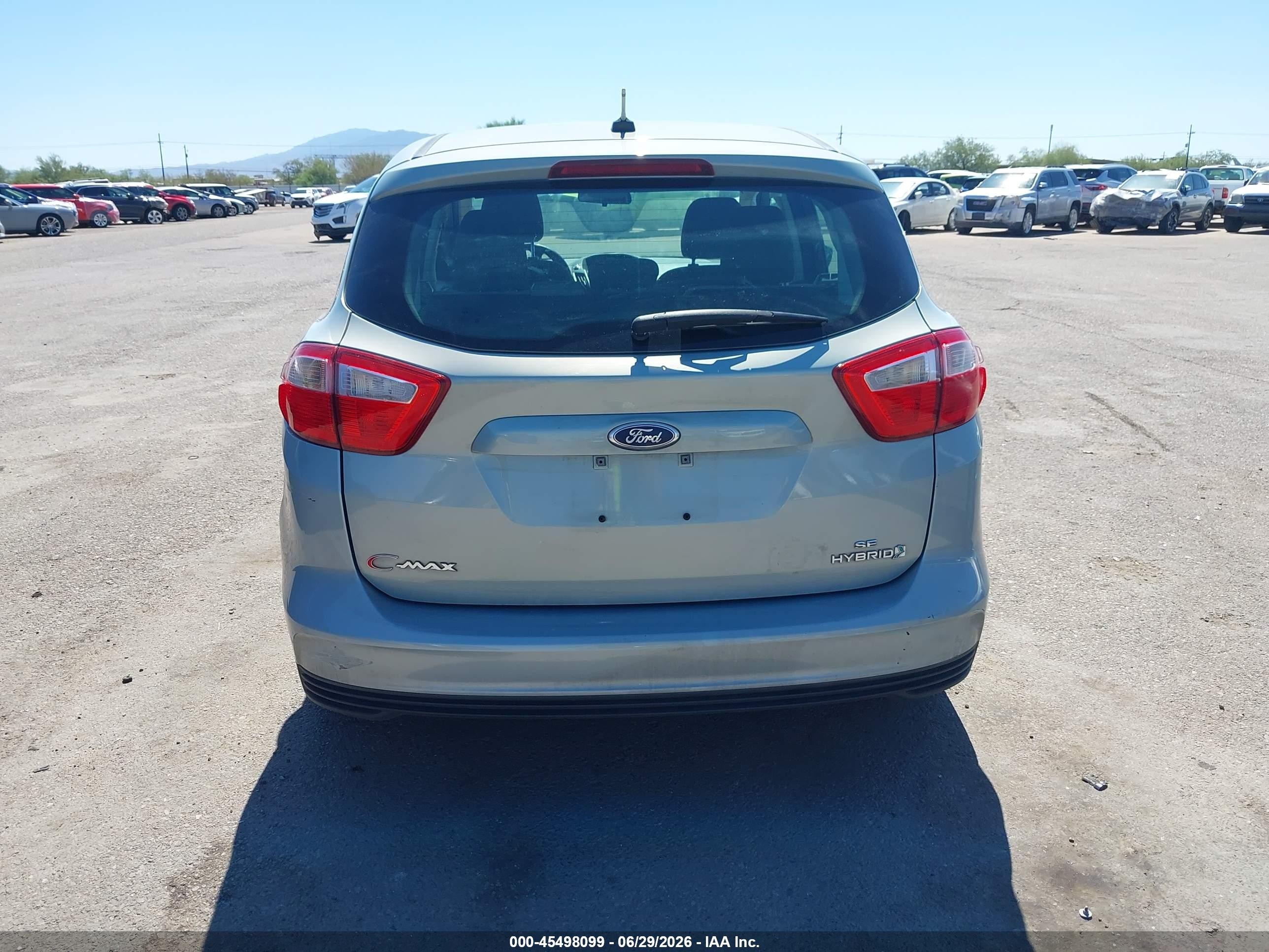 2013 Ford C-max Hybrid Se Silver vin: 1FADP5AU2DL541637