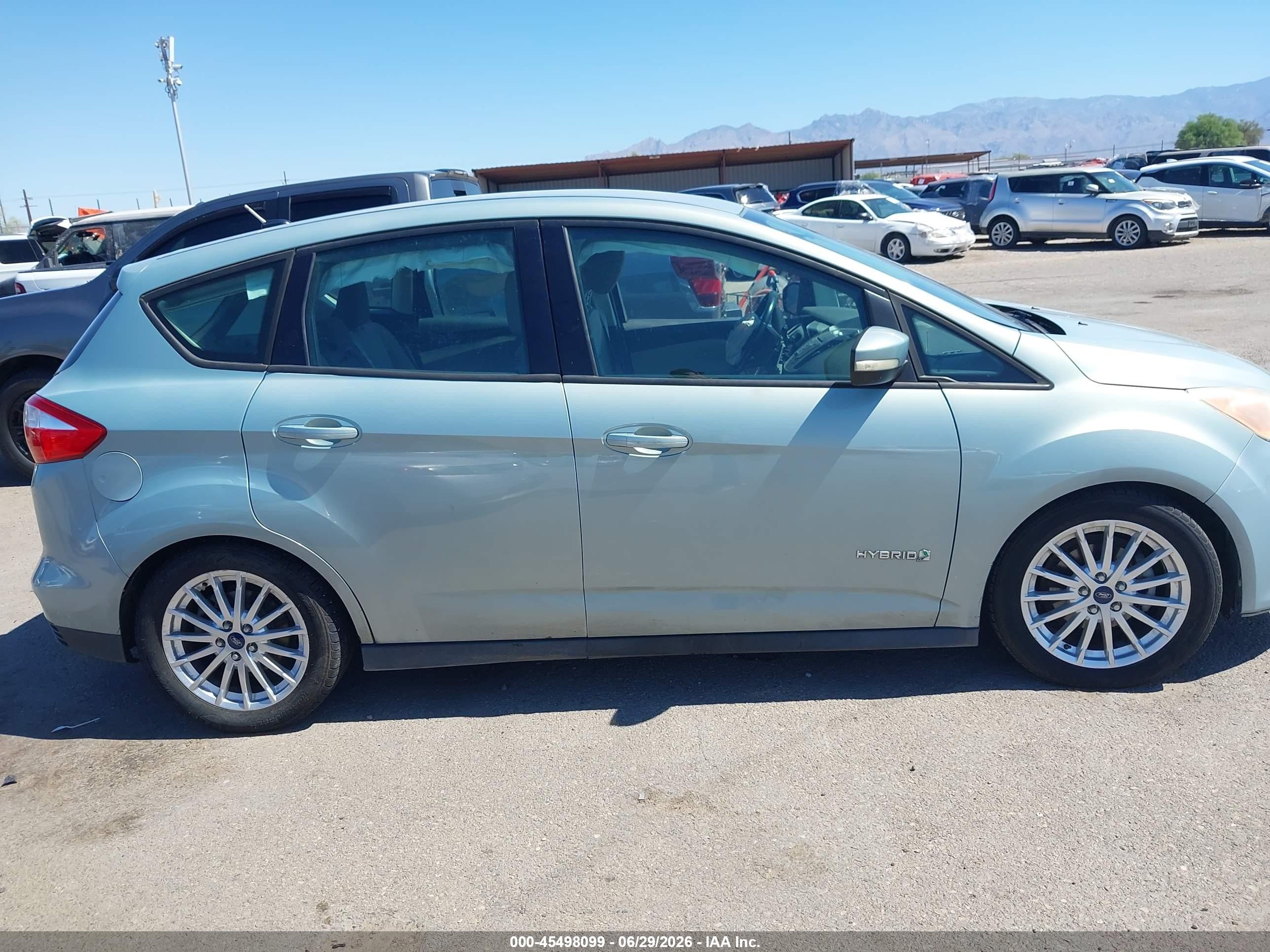 2013 Ford C-max Hybrid Se Silver vin: 1FADP5AU2DL541637