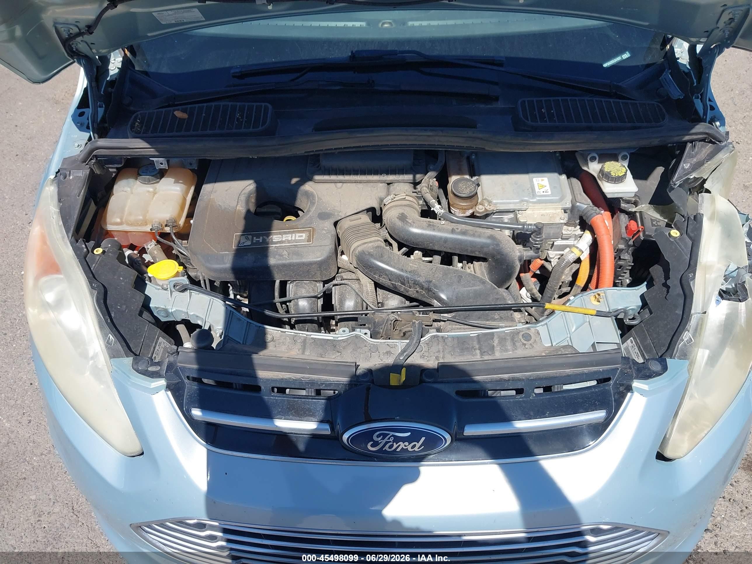 2013 Ford C-max Hybrid Se Silver vin: 1FADP5AU2DL541637