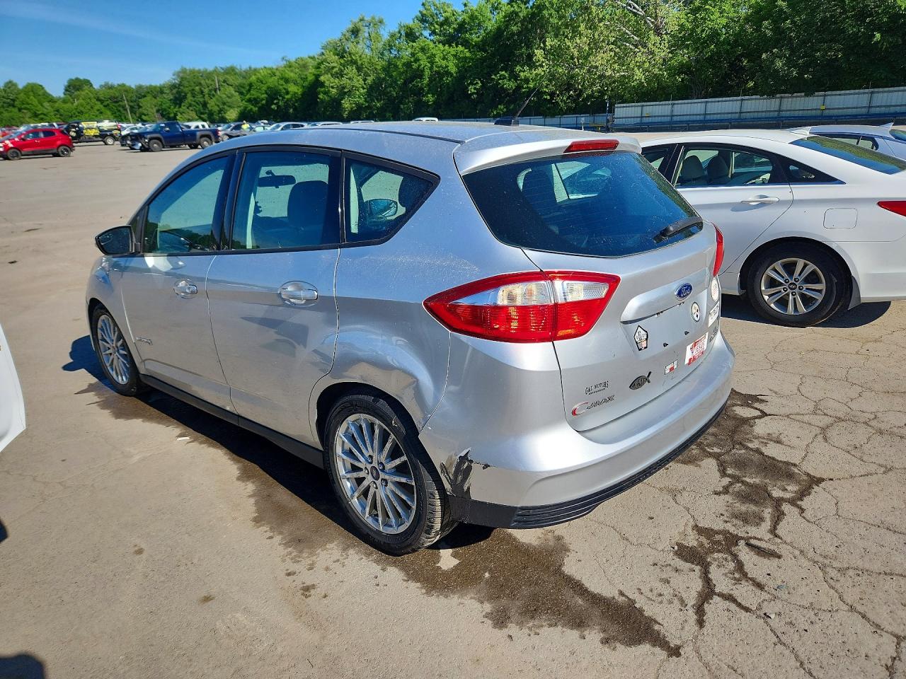 2013 Ford C-max Se Silver vin: 1FADP5AU2DL545123