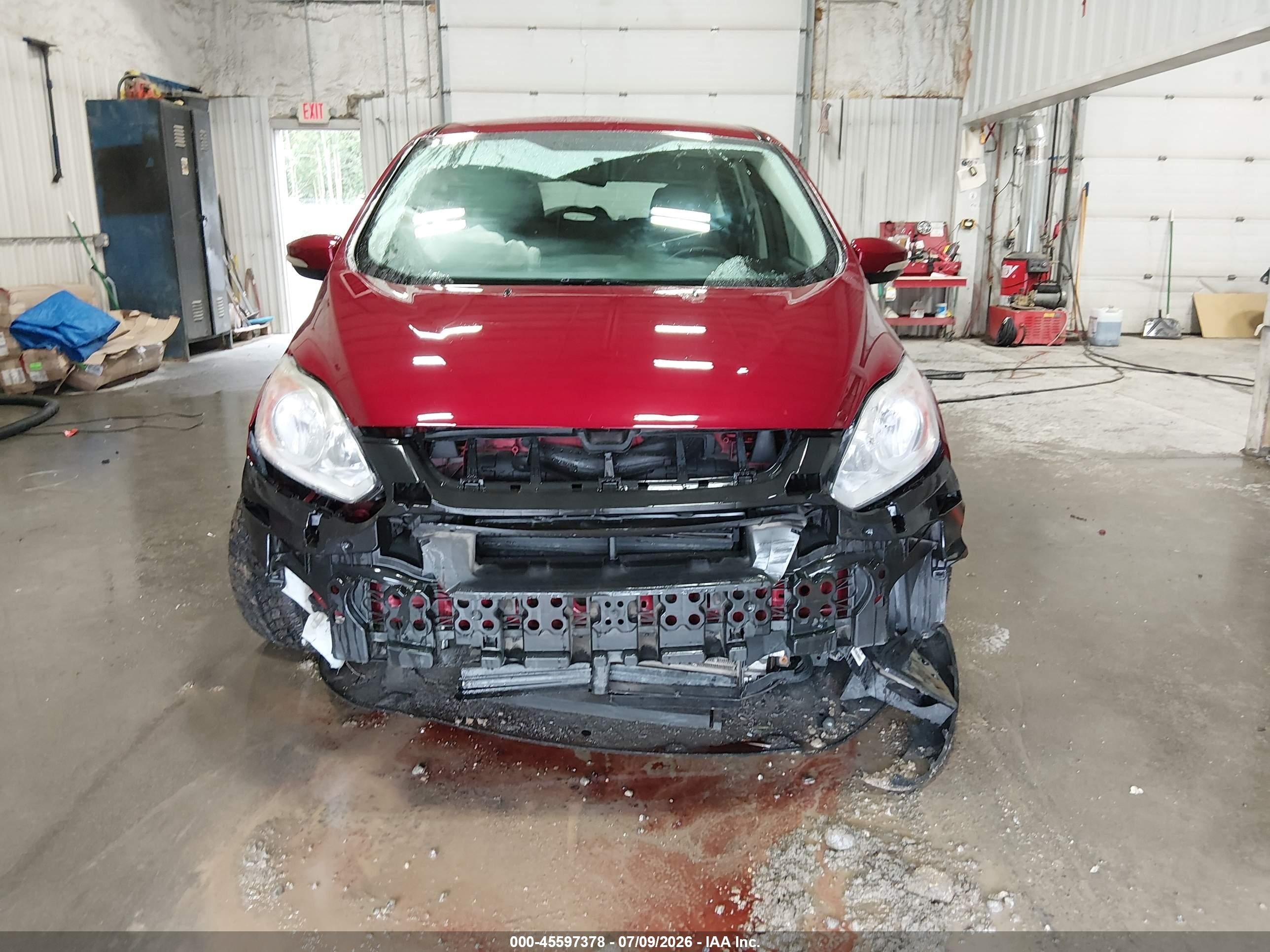2013 Ford C-max Hybrid Se Red vin: 1FADP5AU2DL547003