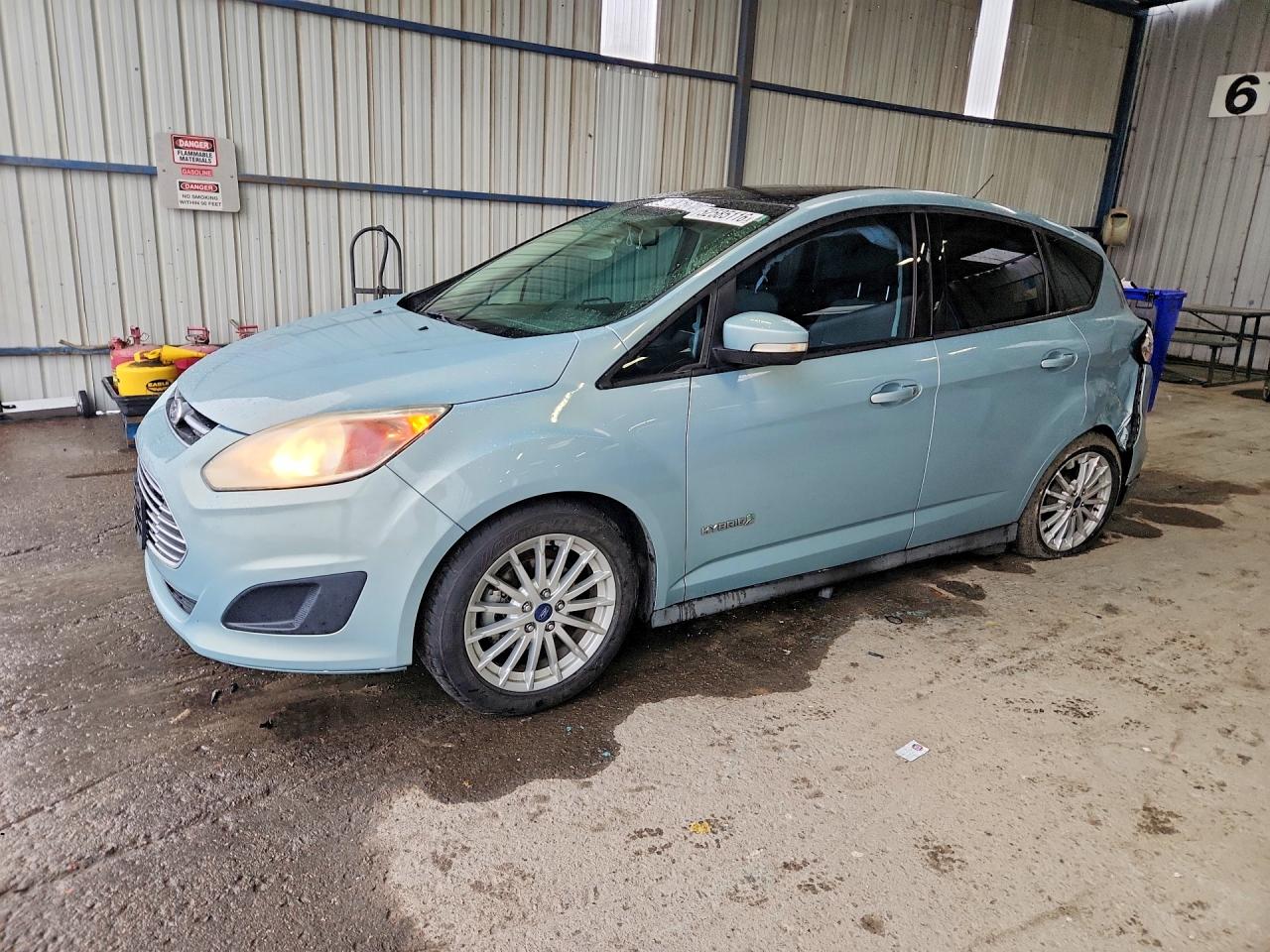 2014 Ford C-max Se Blue vin: 1FADP5AU2EL500118