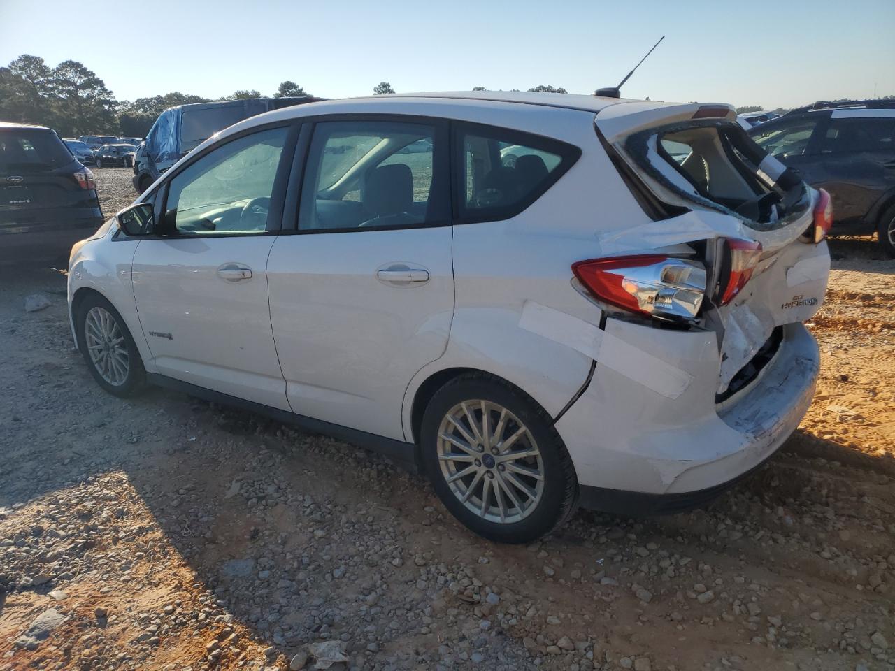 2014 Ford C-max Se White vin: 1FADP5AU2EL517307