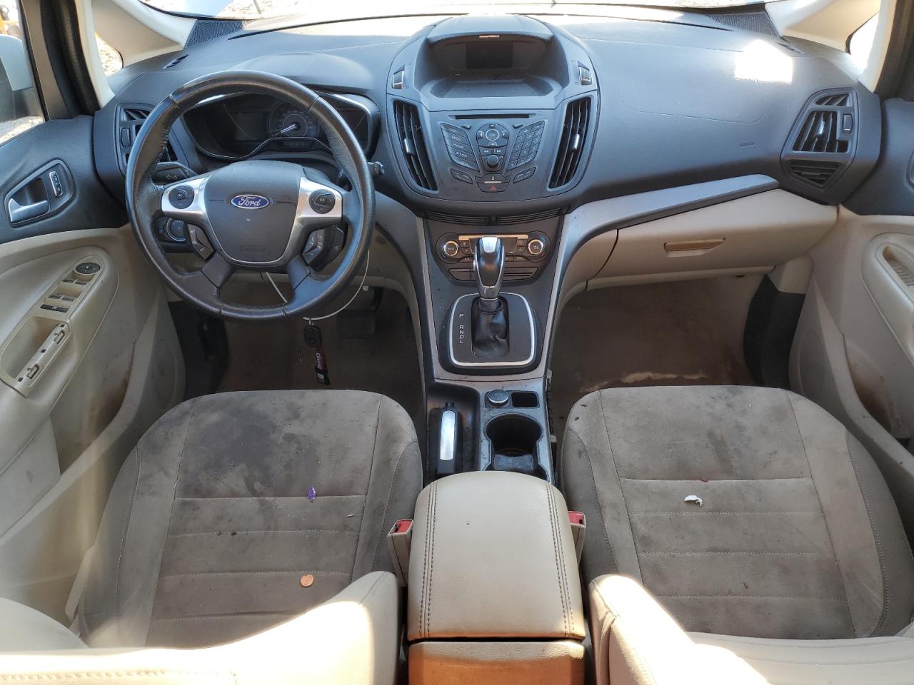 2014 Ford C-max Se White vin: 1FADP5AU2EL517307