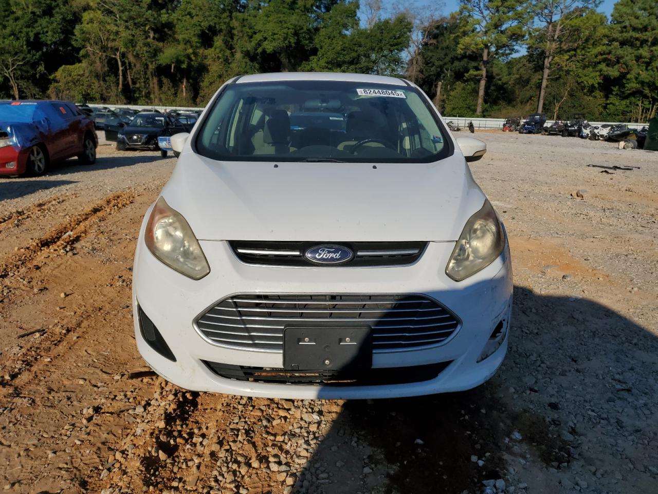 2014 Ford C-max Se White vin: 1FADP5AU2EL517307