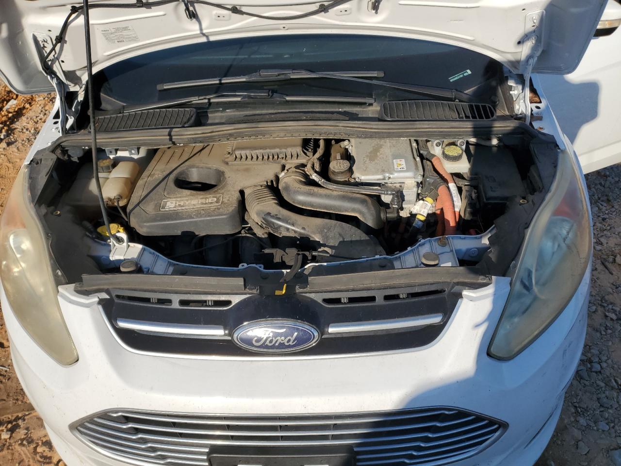 2014 Ford C-max Se White vin: 1FADP5AU2EL517307