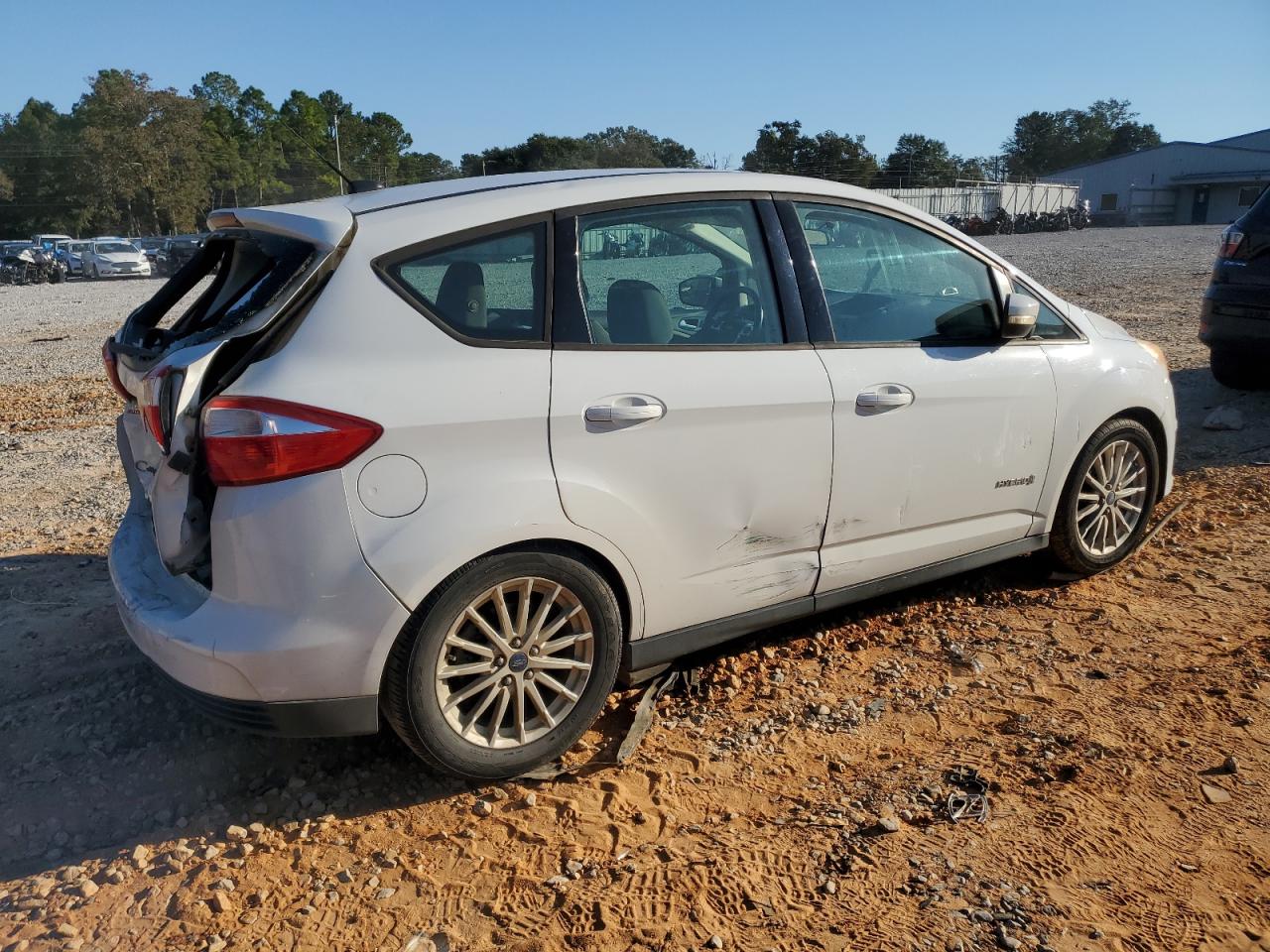 2014 Ford C-max Se White vin: 1FADP5AU2EL517307