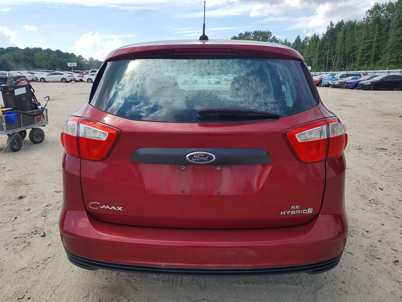2015 Ford C-max Se Red vin: 1FADP5AU2FL100187