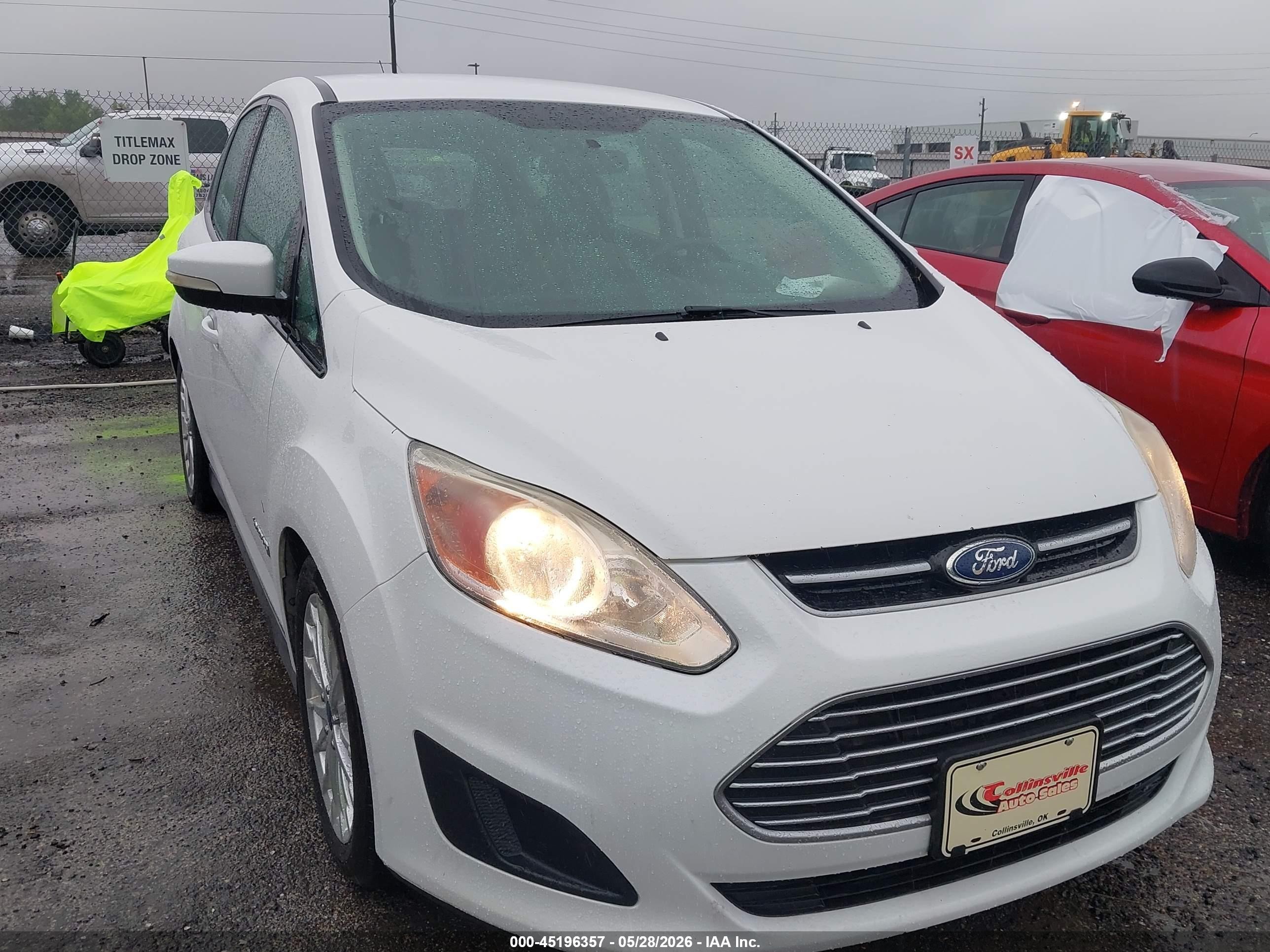 2015 Ford C-max Hybrid Se Белый vin: 1FADP5AU2FL107530