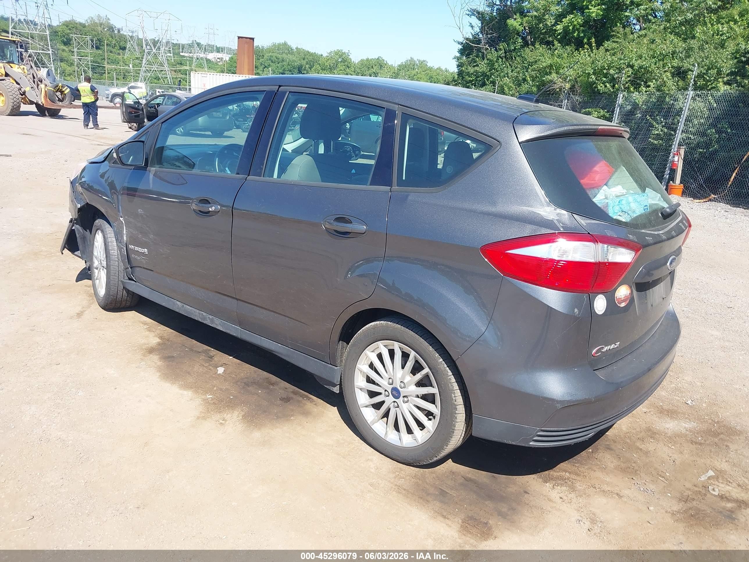 2015 Ford C-max Hybrid Se Gray vin: 1FADP5AU2FL117569
