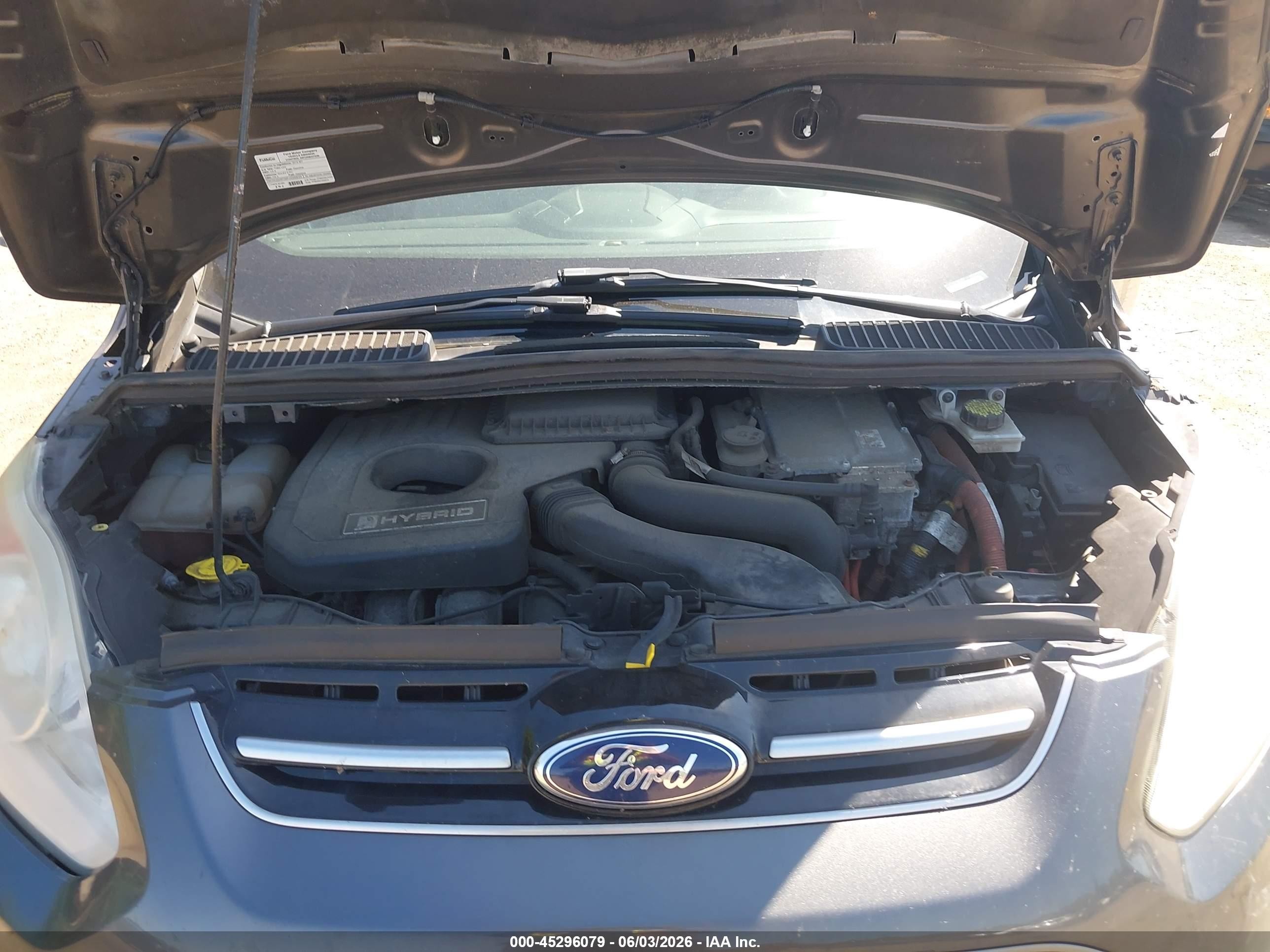 2015 Ford C-max Hybrid Se Gray vin: 1FADP5AU2FL117569