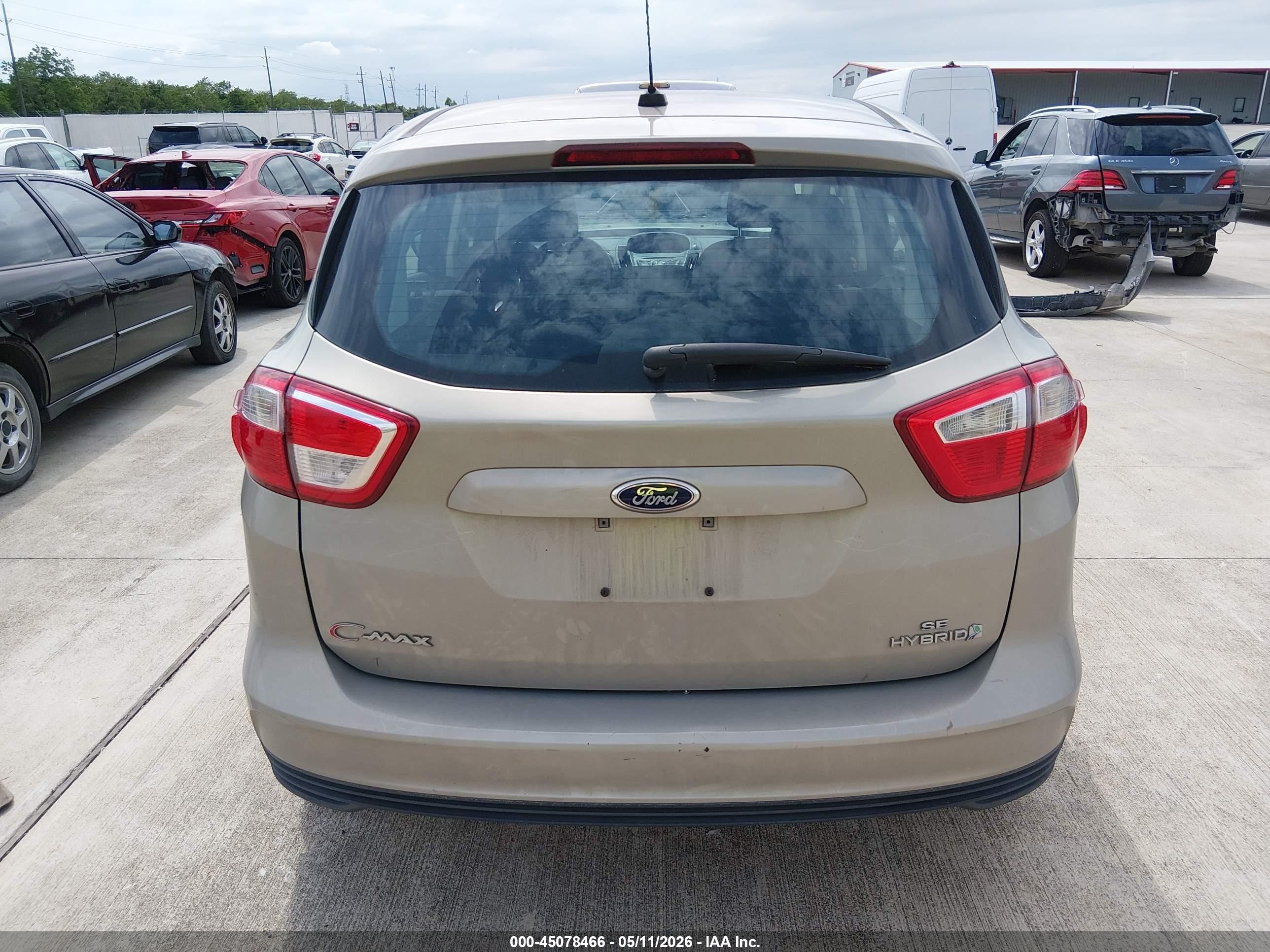 2015 Ford C-max Hybrid Se Beige vin: 1FADP5AU2FL117605