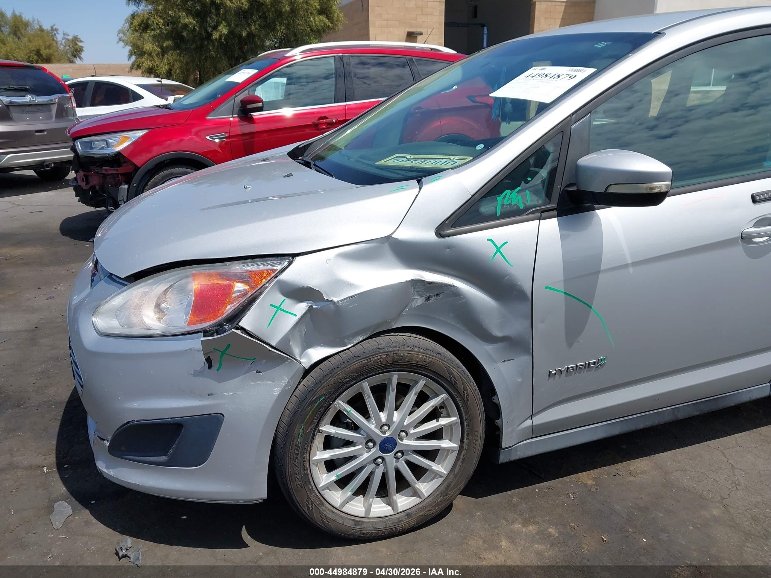 2015 Ford C-max Hybrid Se Silver vin: 1FADP5AU2FL124912