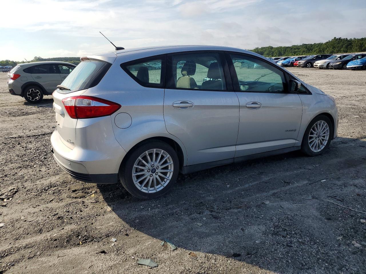2013 Ford C-max Se Silver vin: 1FADP5AU3DL500806