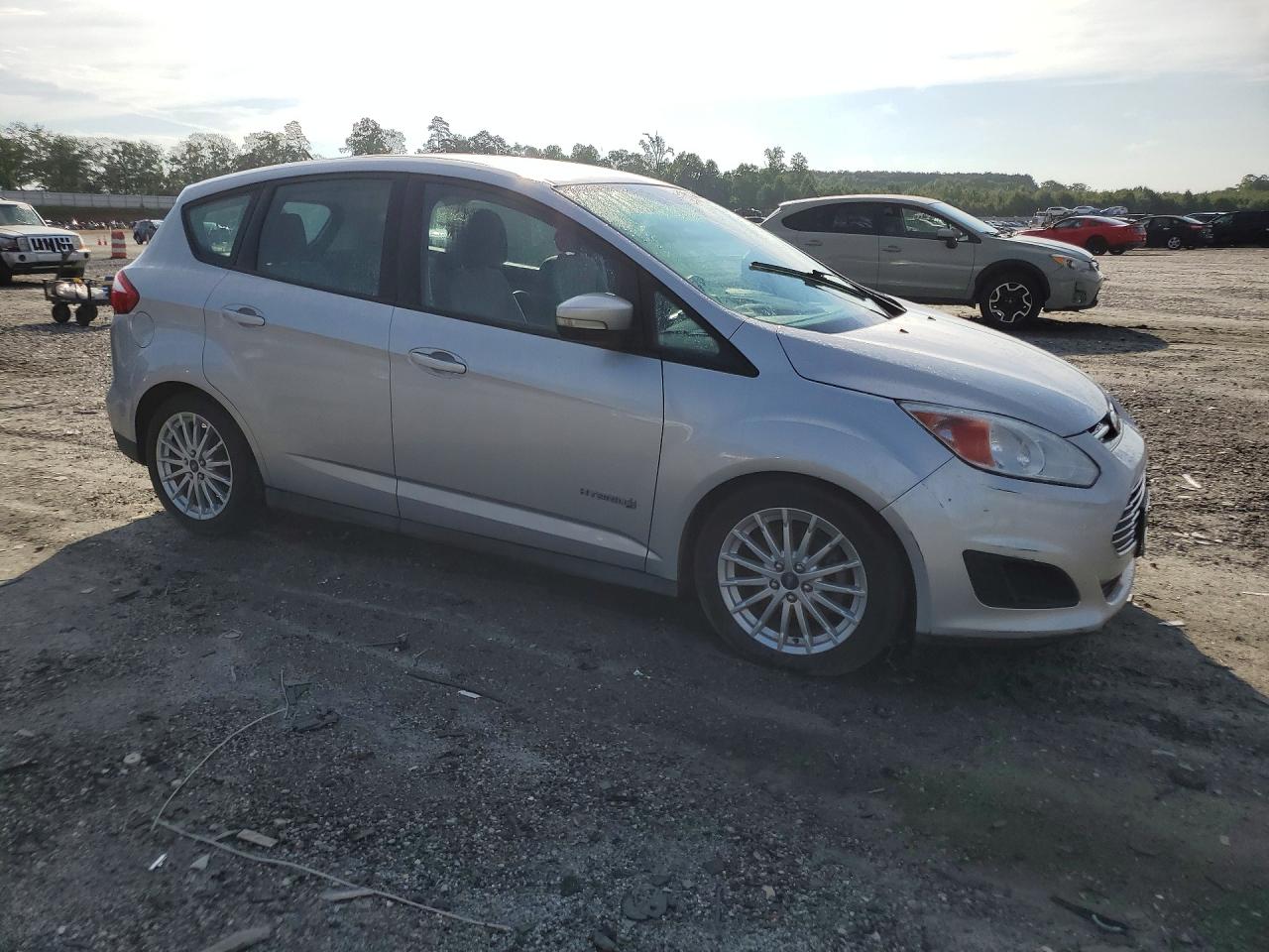 2013 Ford C-max Se Silver vin: 1FADP5AU3DL500806