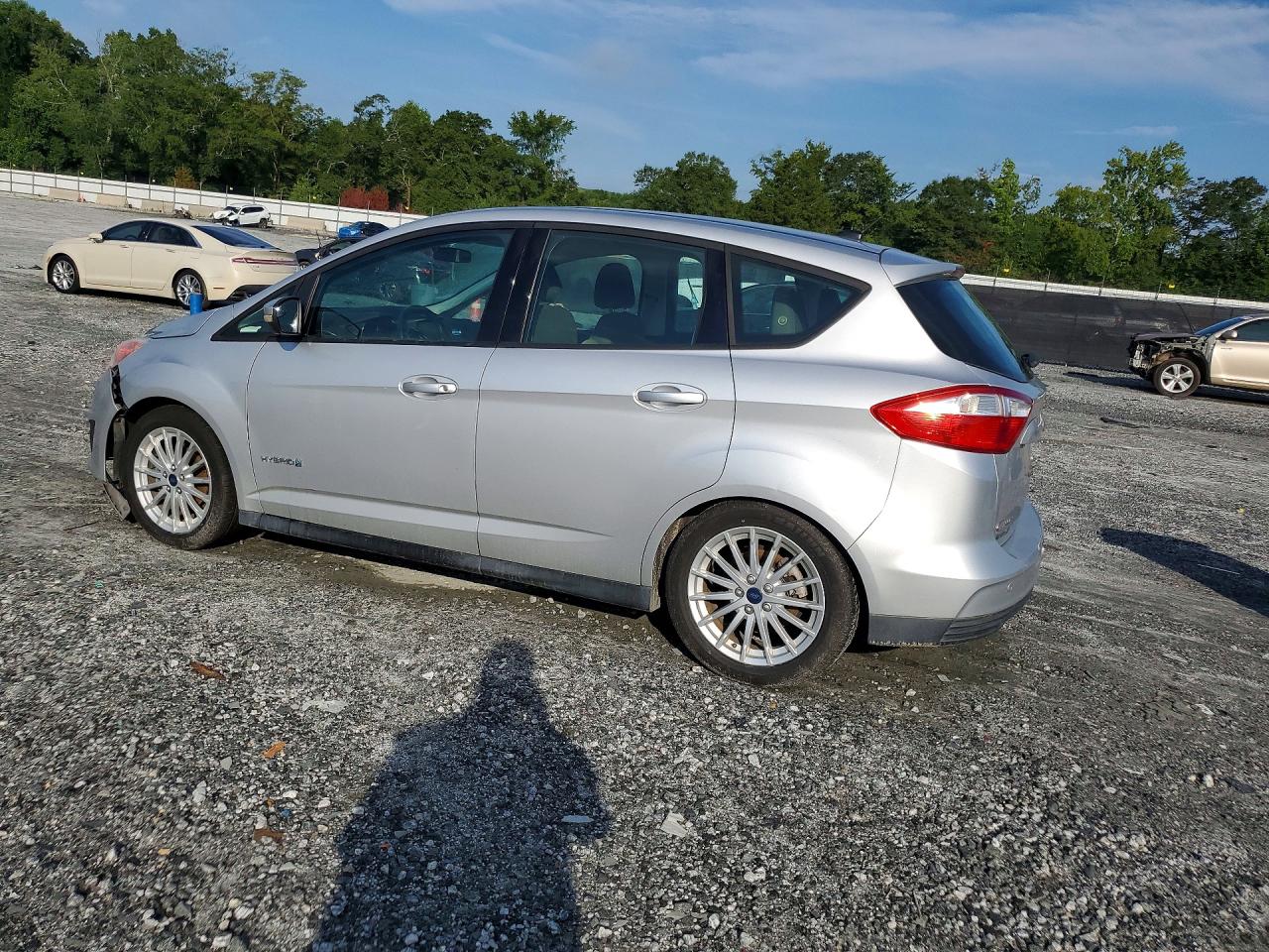 2013 Ford C-max Se Silver vin: 1FADP5AU3DL500806