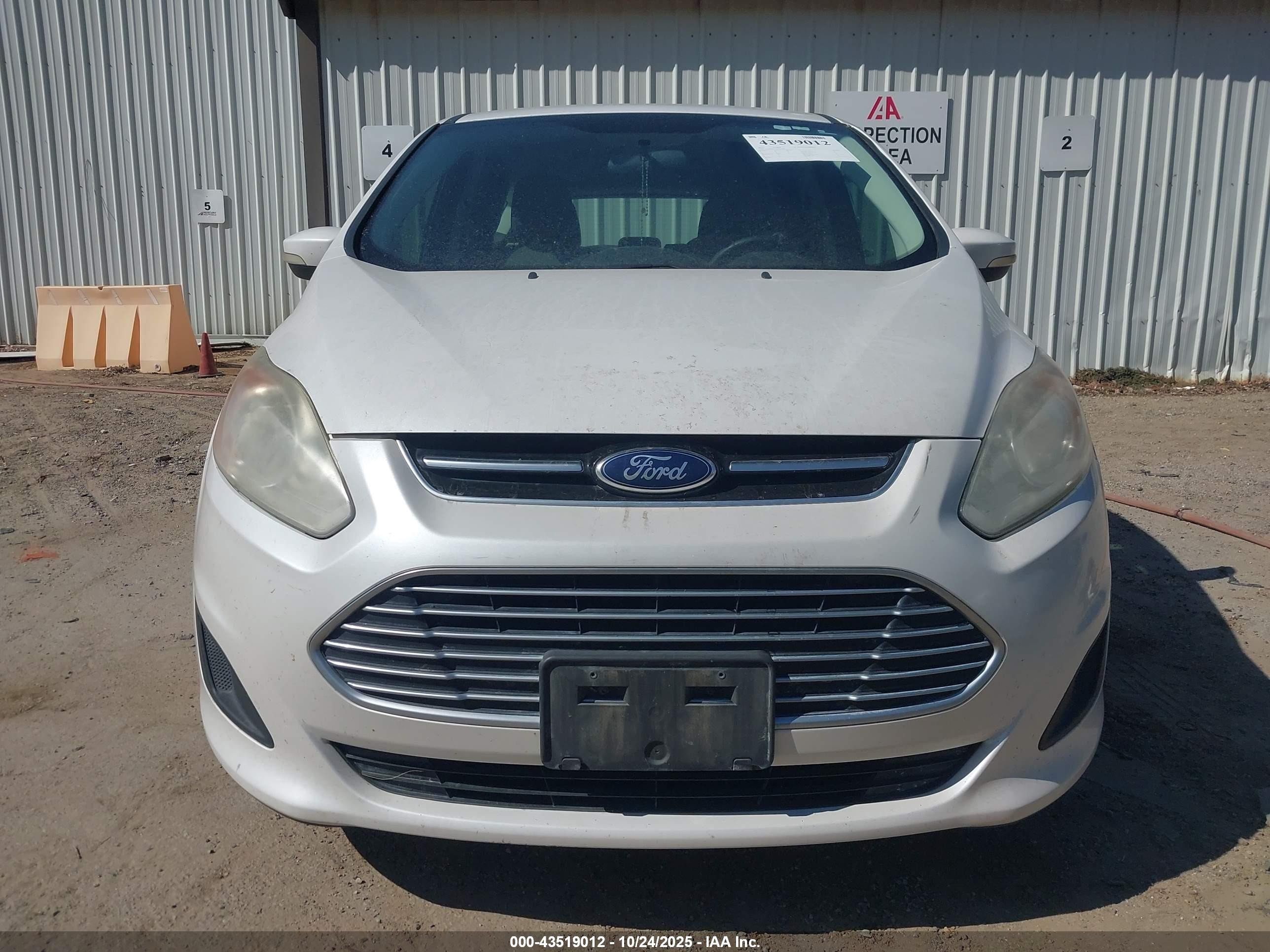 2013 Ford C-max Hybrid Se White vin: 1FADP5AU3DL502099