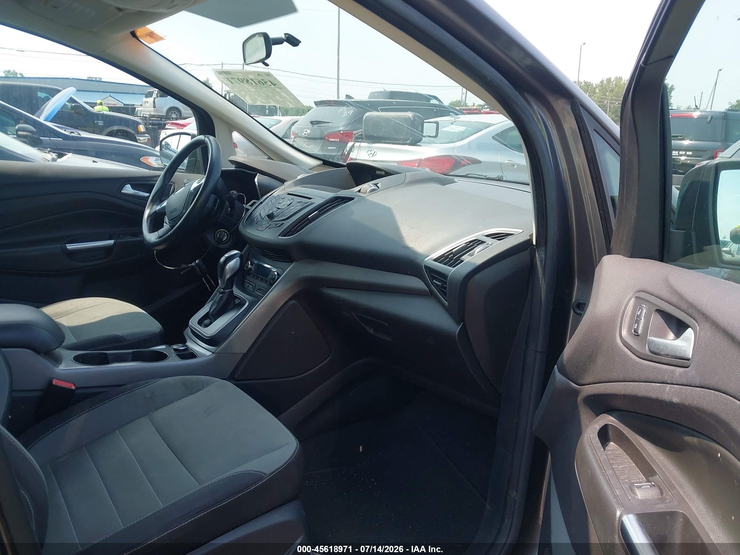2013 Ford C-max Hybrid Se Gray vin: 1FADP5AU3DL504368