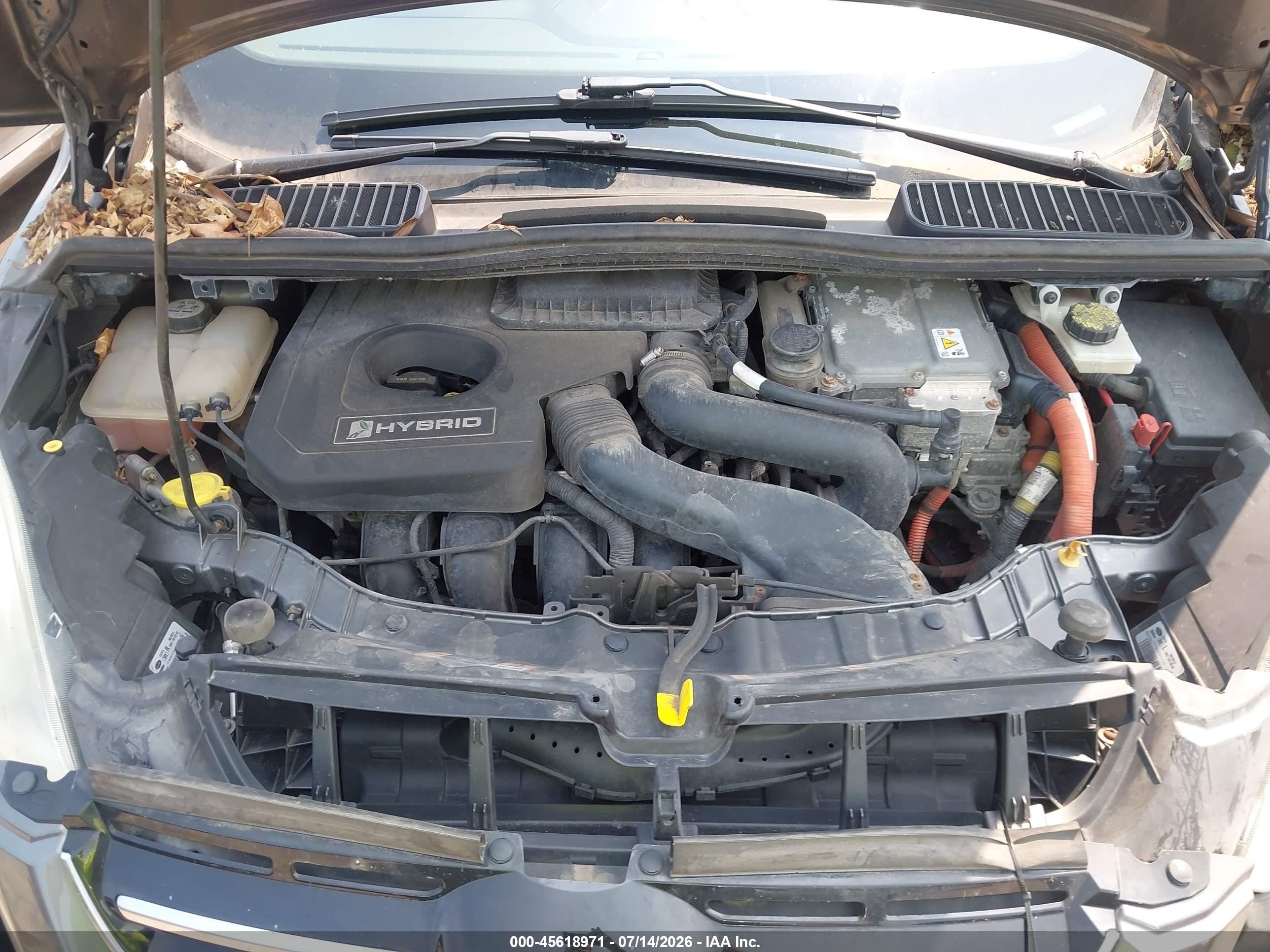 2013 Ford C-max Hybrid Se Gray vin: 1FADP5AU3DL504368