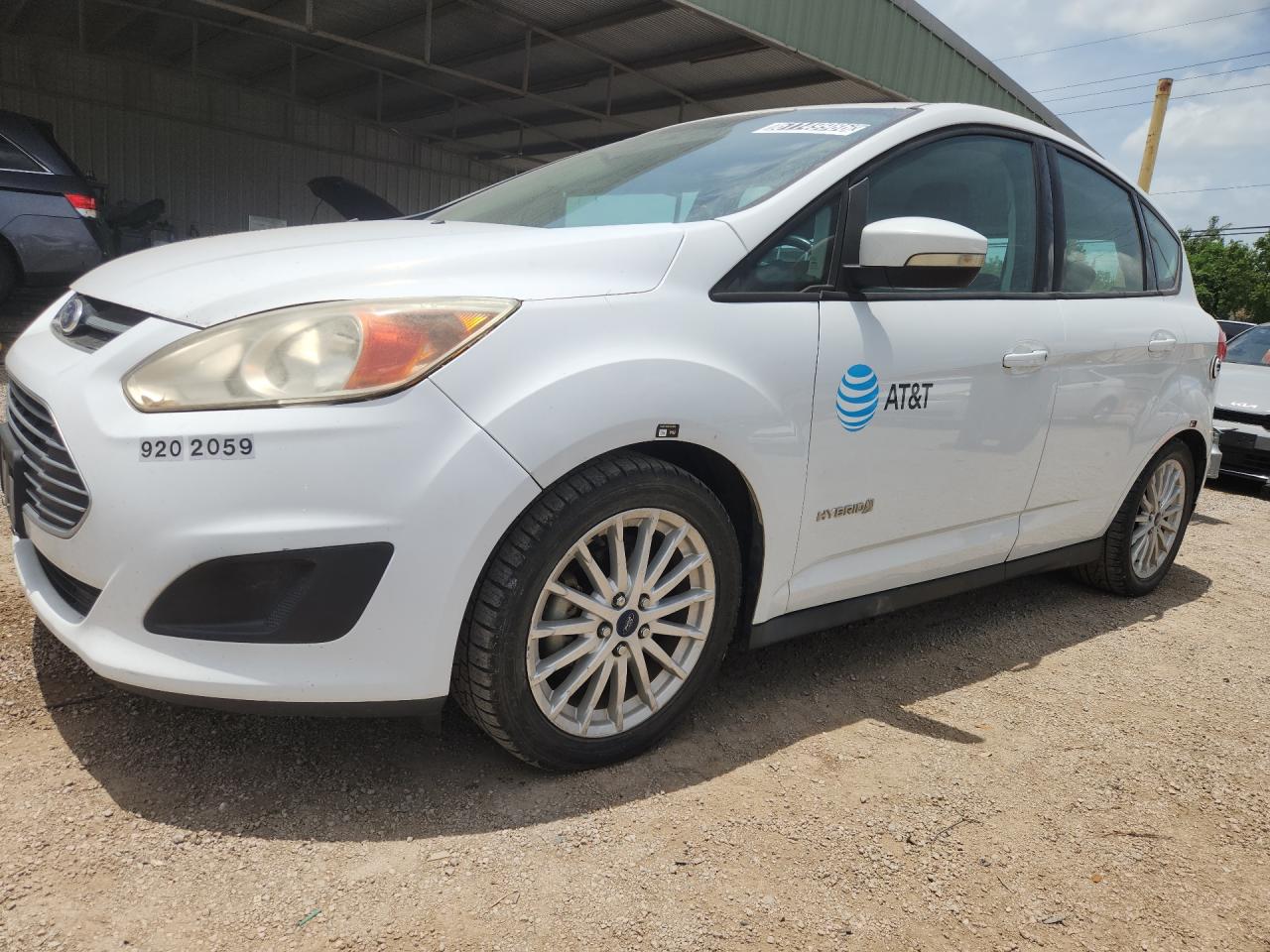 2013 Ford C-max Se White vin: 1FADP5AU3DL524488 Damage: Left Front Fender, Dent(S) W/ Paint Dmg, 1/8 To 1/2 Inch