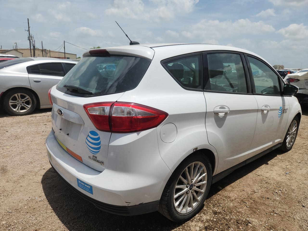 2013 Ford C-max Se White vin: 1FADP5AU3DL524488 Damage: Right Qtr Panel, Multiple Dents/Paint Damage, 2