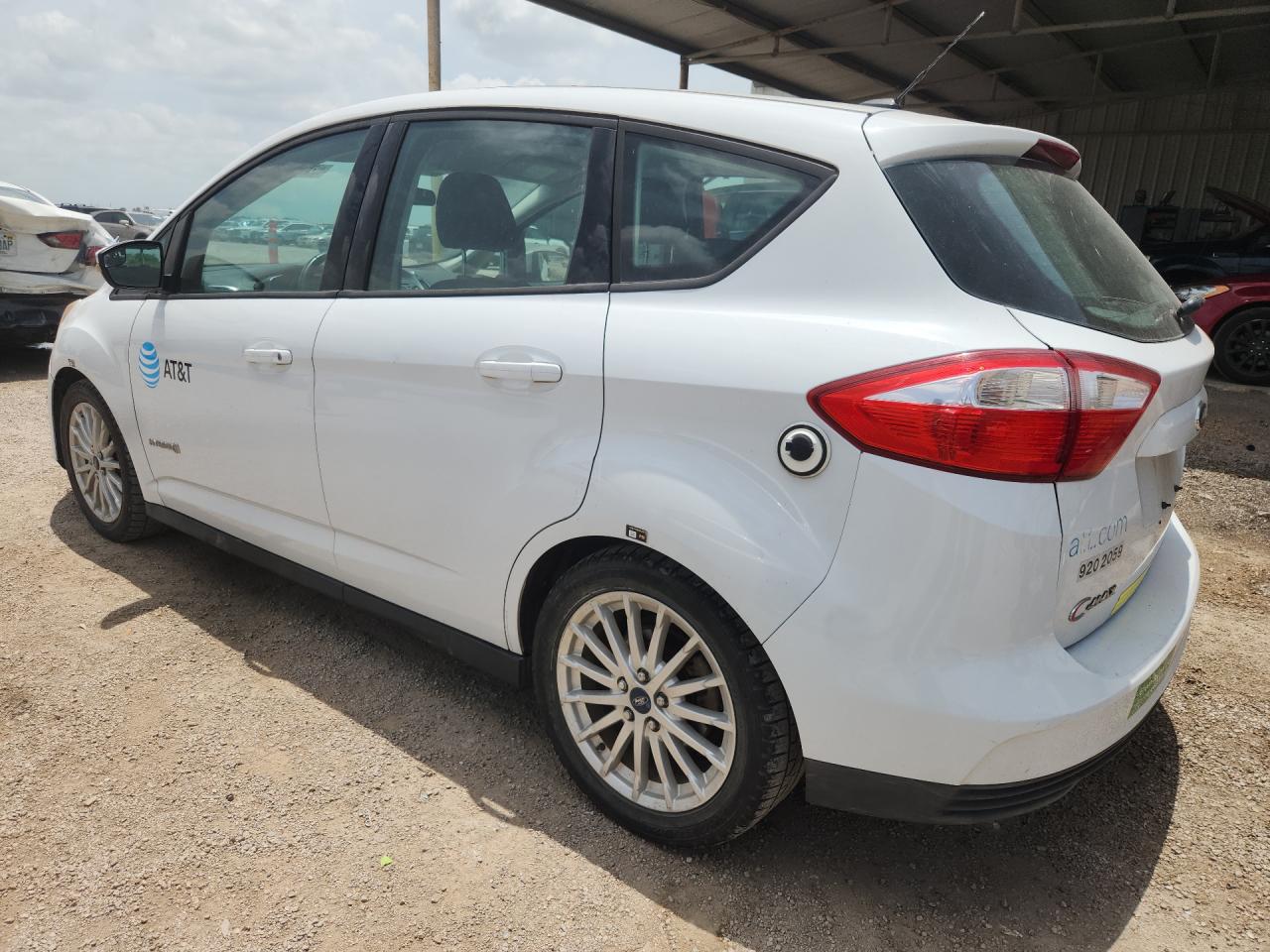 2013 Ford C-max Se White vin: 1FADP5AU3DL524488 Damage: Left Qtr Panel, Hole(S), 3 To 4 Inches