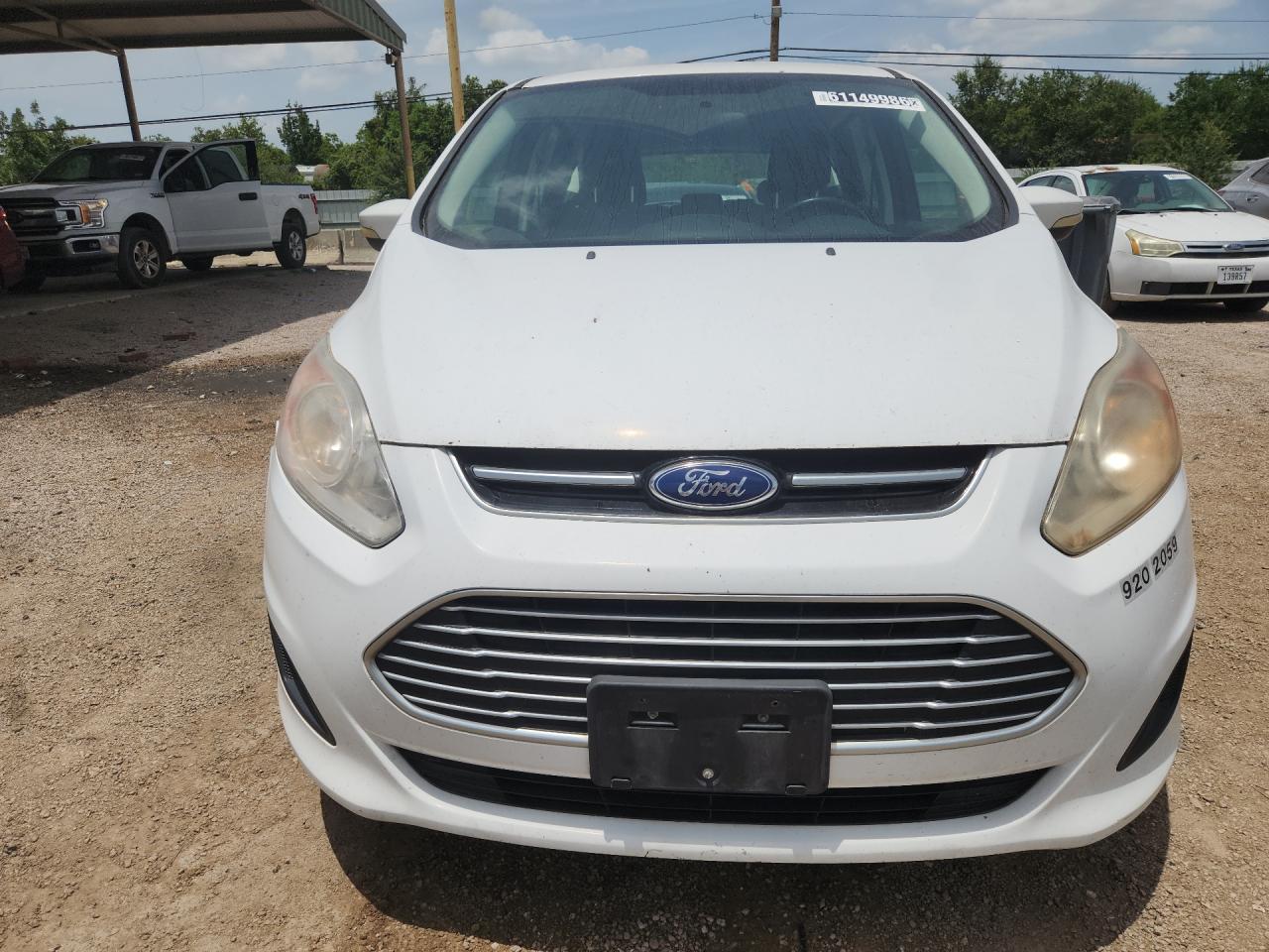 2013 Ford C-max Se White vin: 1FADP5AU3DL524488 Damage: Front Bumper/Cover, Chipped, 10 Or More