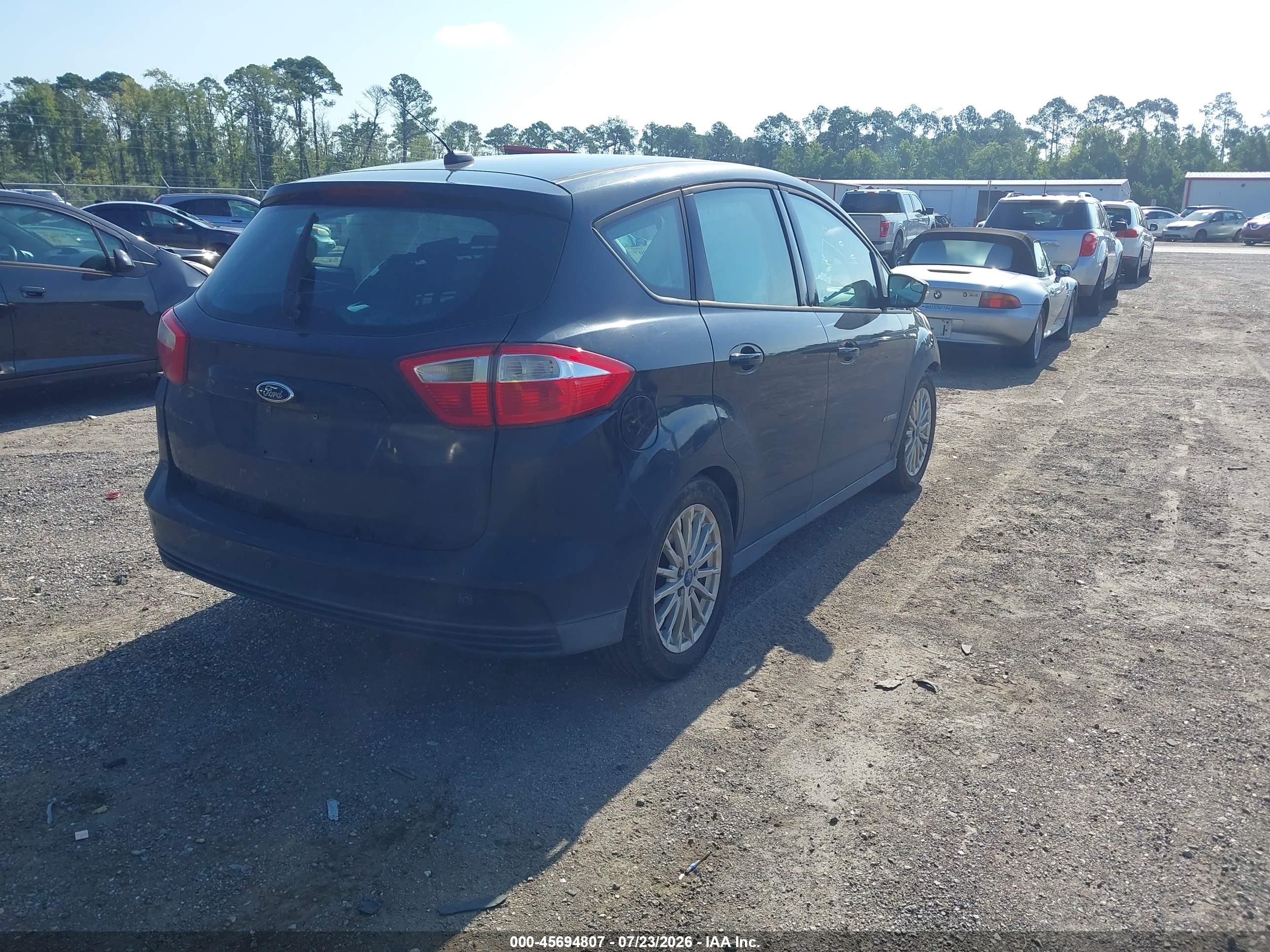 2013 Ford C-max Hybrid Se Black vin: 1FADP5AU3DL541646