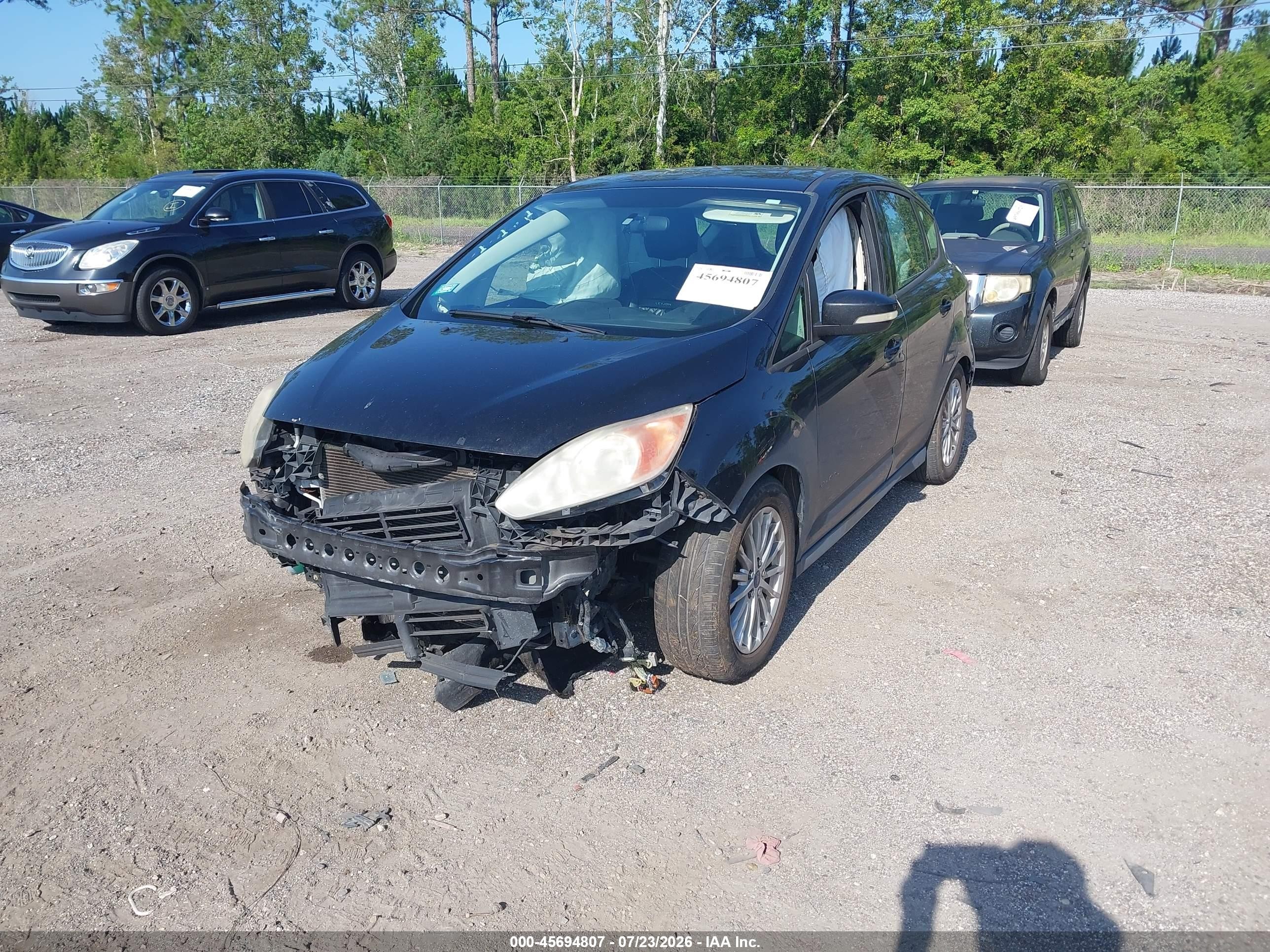 2013 Ford C-max Hybrid Se Black vin: 1FADP5AU3DL541646