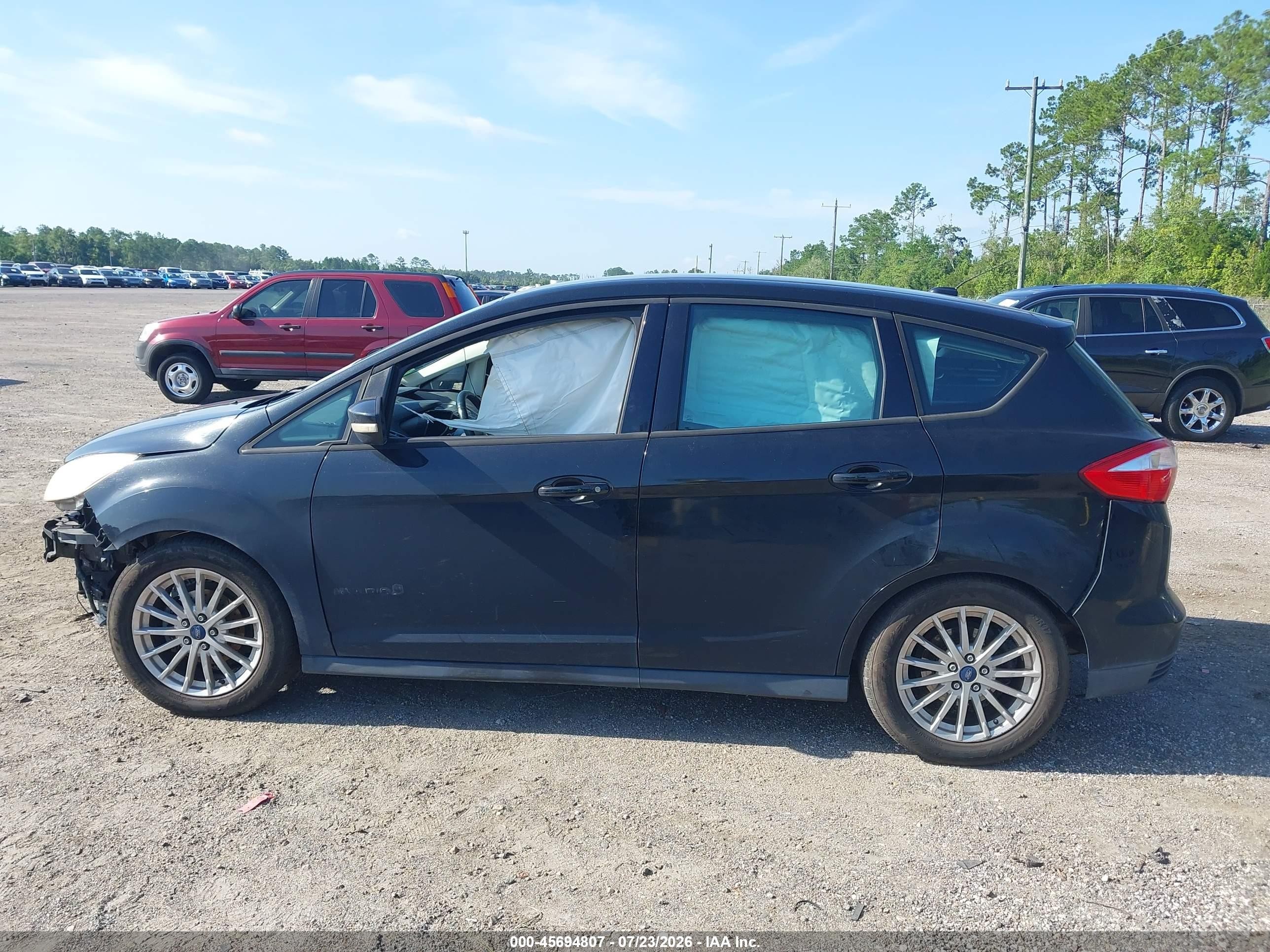 2013 Ford C-max Hybrid Se Black vin: 1FADP5AU3DL541646