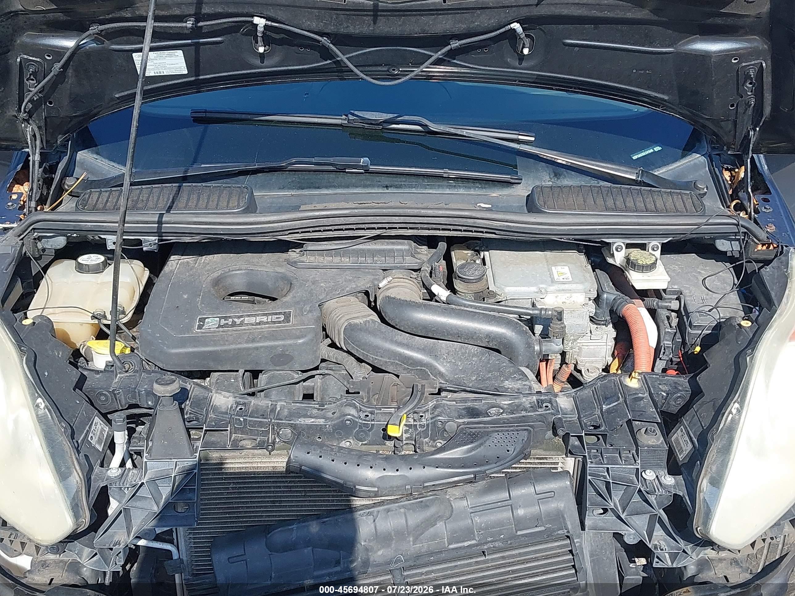2013 Ford C-max Hybrid Se Black vin: 1FADP5AU3DL541646