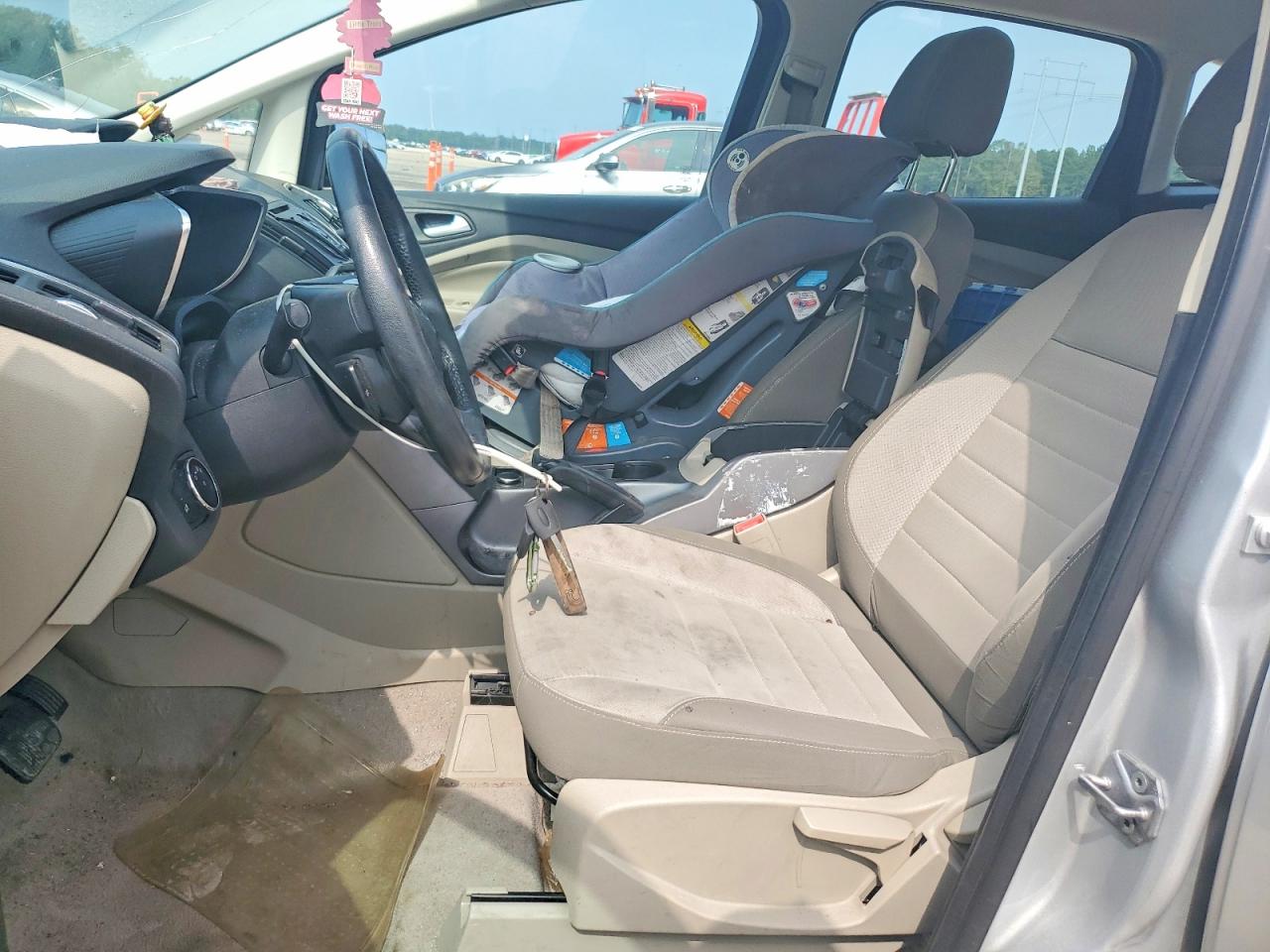 2013 Ford C-max Se Silver vin: 1FADP5AU3DL549603