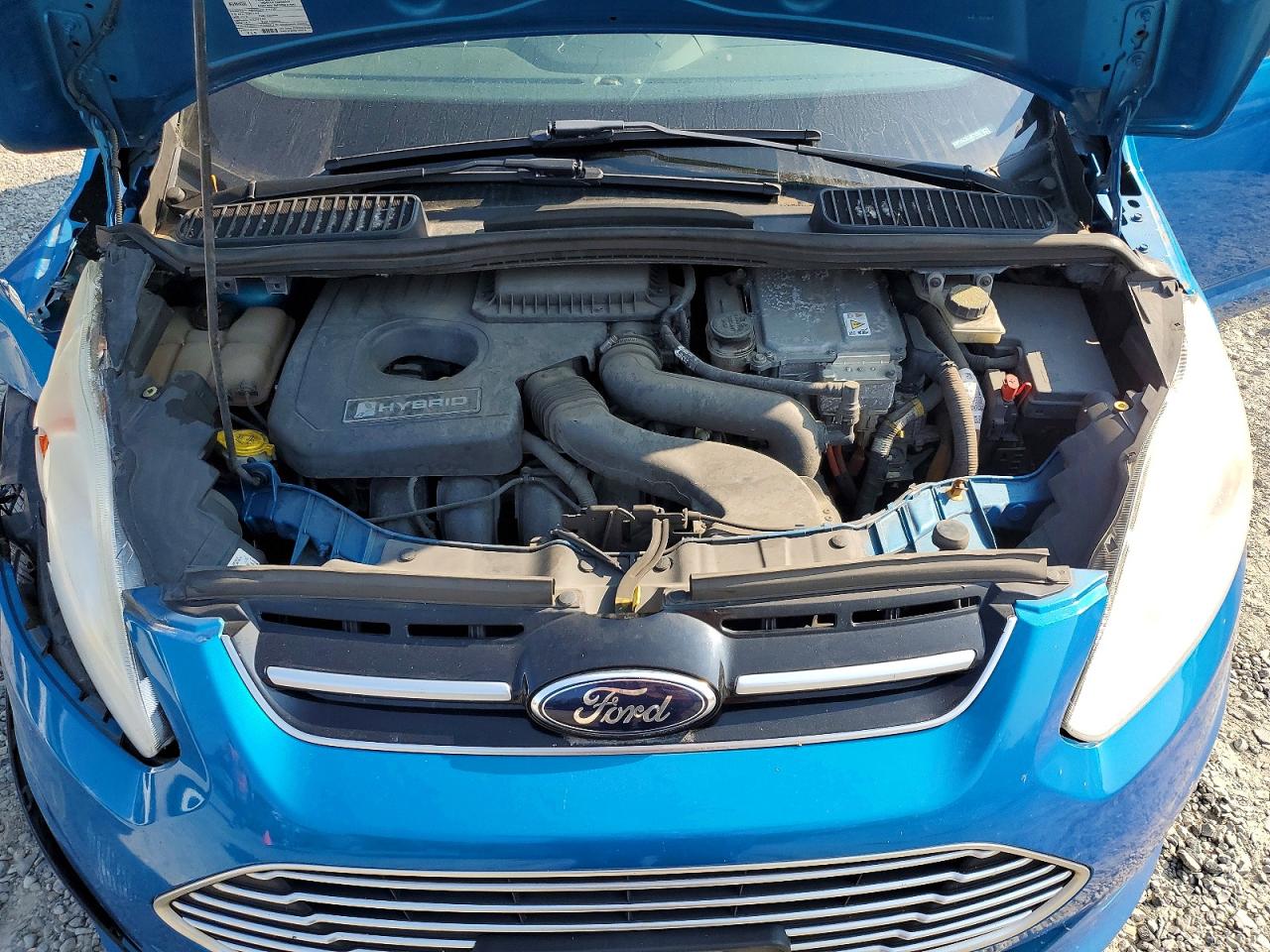 2014 Ford C-max Se Blue vin: 1FADP5AU3EL507255