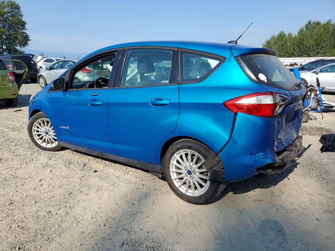 2014 Ford C-max Se Blue vin: 1FADP5AU3EL507255