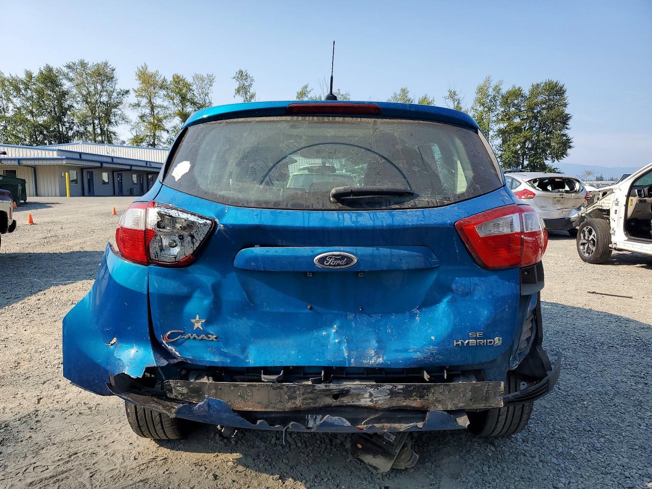 2014 Ford C-max Se Blue vin: 1FADP5AU3EL507255