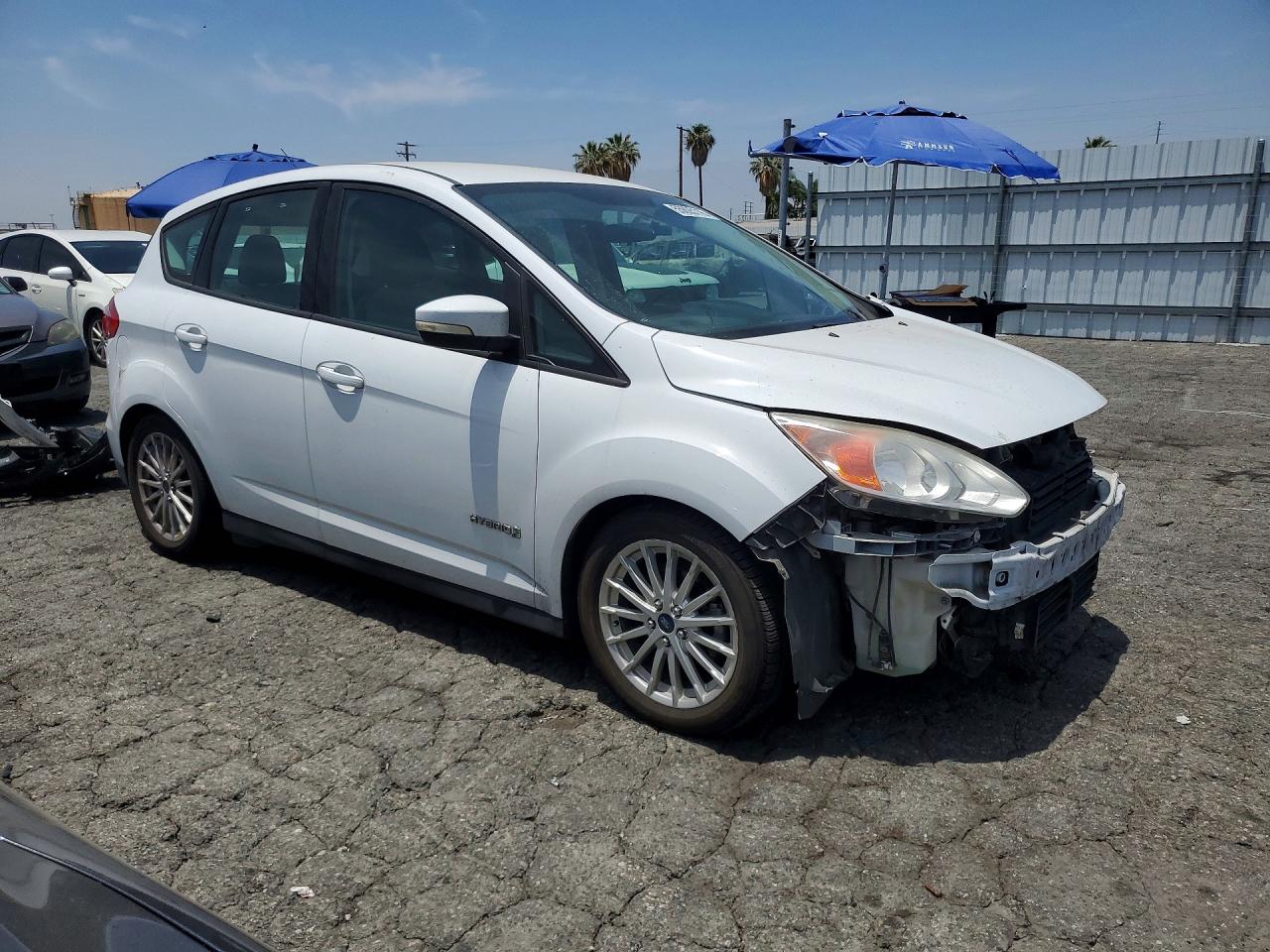 2014 Ford C-max Se White vin: 1FADP5AU3EL511824