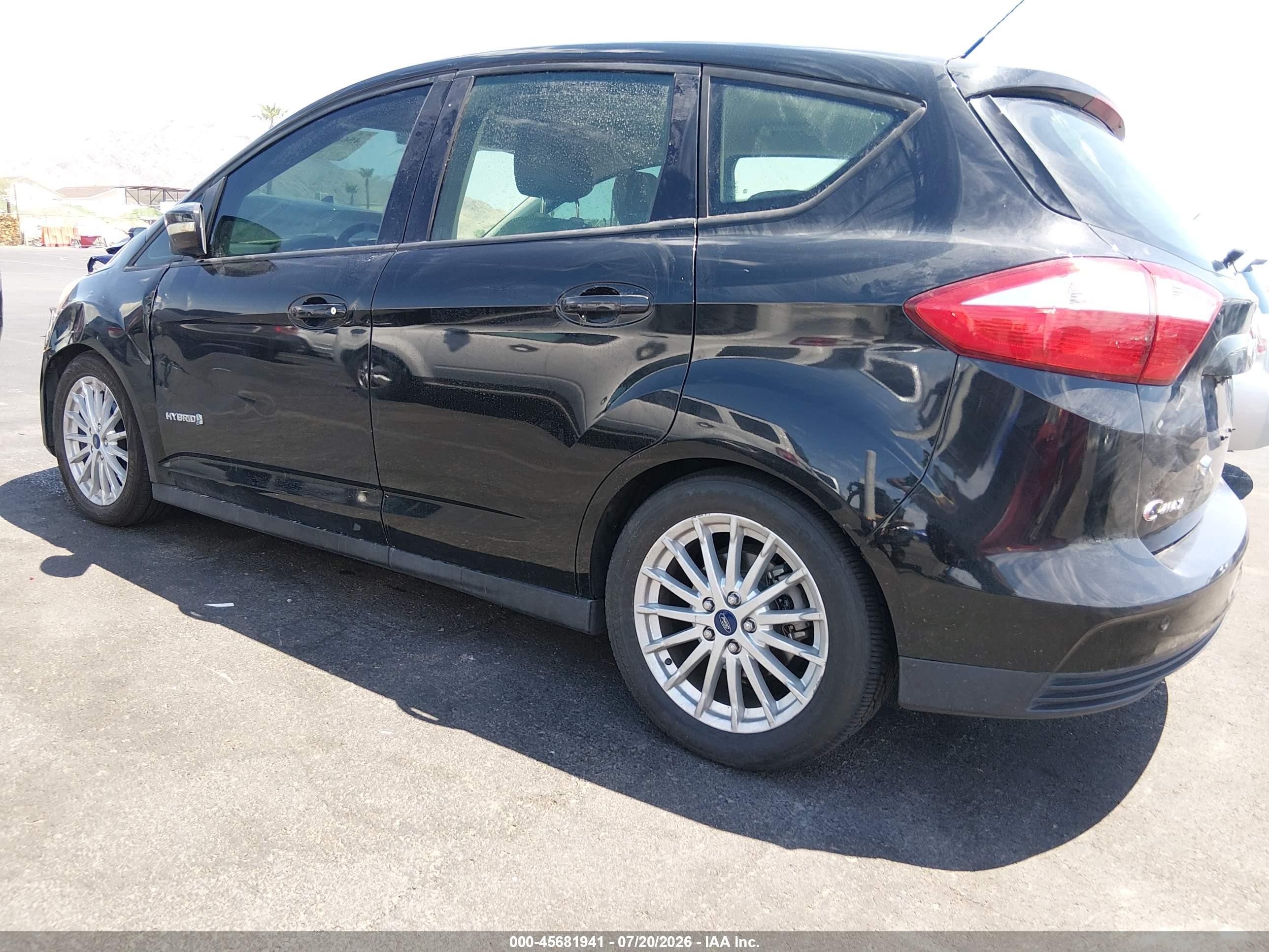 2014 Ford C-max Hybrid Se Black vin: 1FADP5AU3EL515243