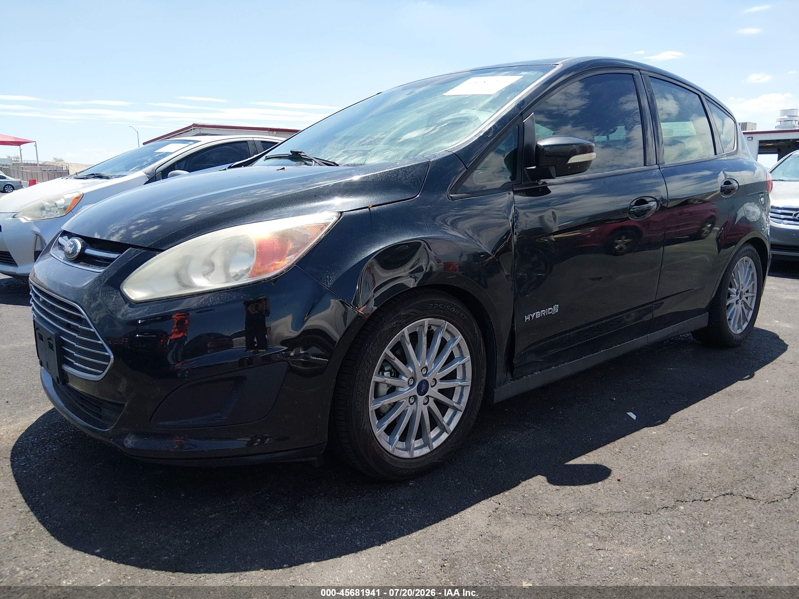 2014 Ford C-max Hybrid Se Black vin: 1FADP5AU3EL515243