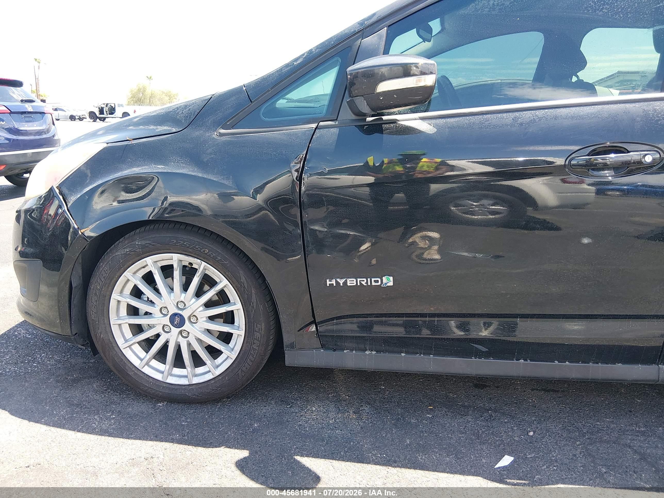 2014 Ford C-max Hybrid Se Black vin: 1FADP5AU3EL515243