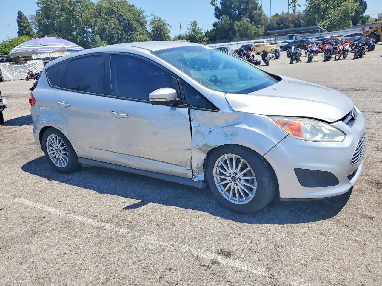 2014 Ford C-max Se Silver vin: 1FADP5AU3EL515453
