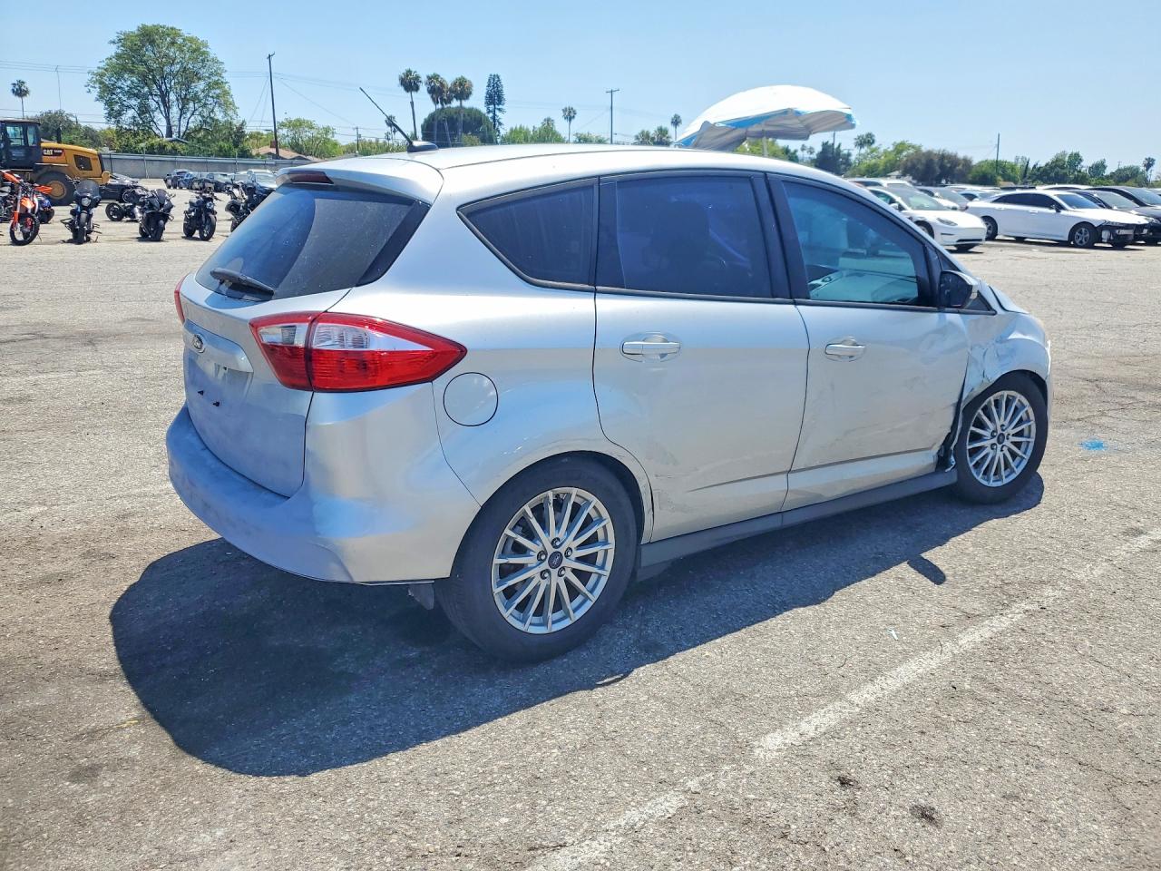 2014 Ford C-max Se Silver vin: 1FADP5AU3EL515453