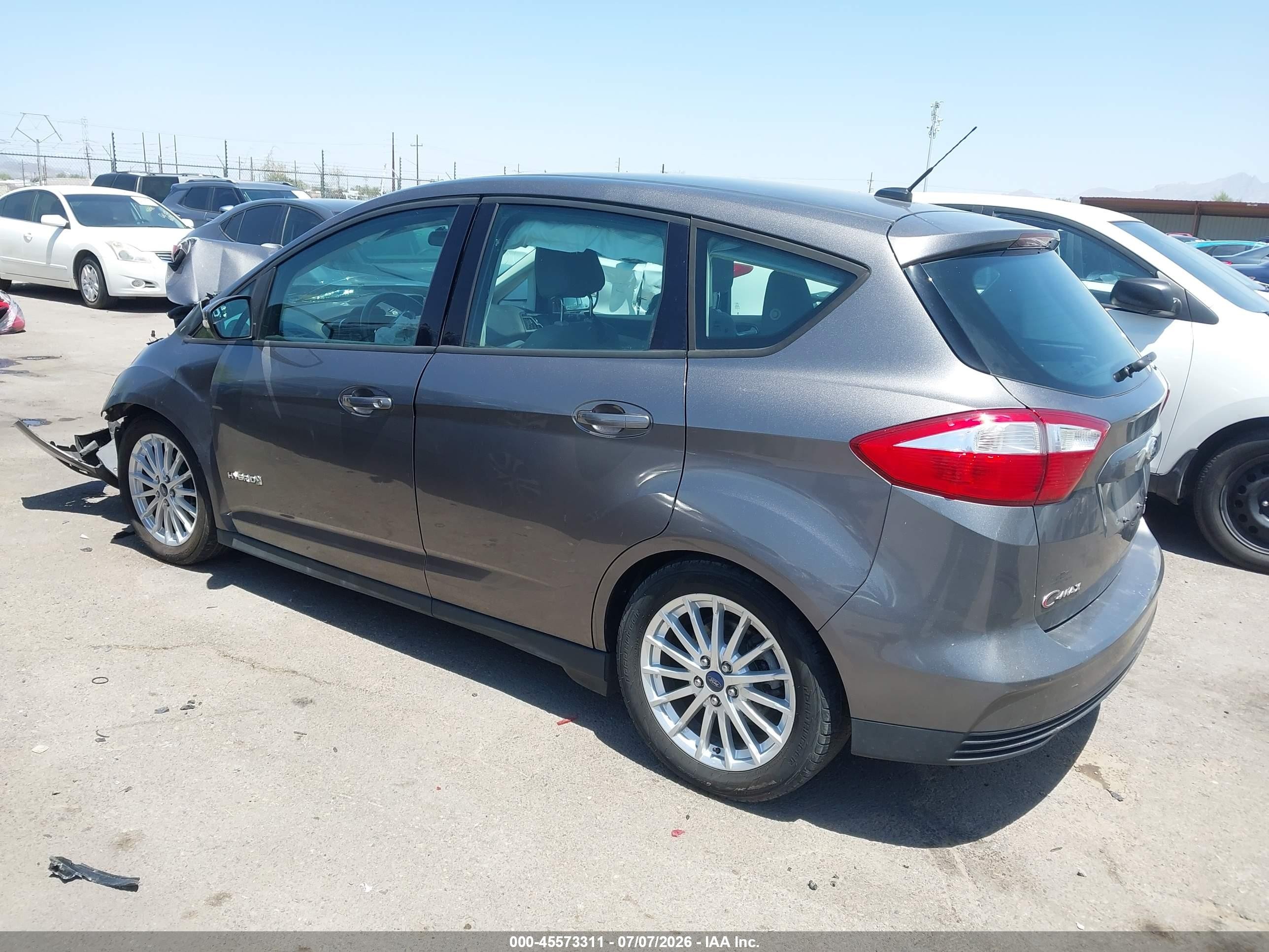 2014 Ford C-max Hybrid Se Gray vin: 1FADP5AU3EL519762