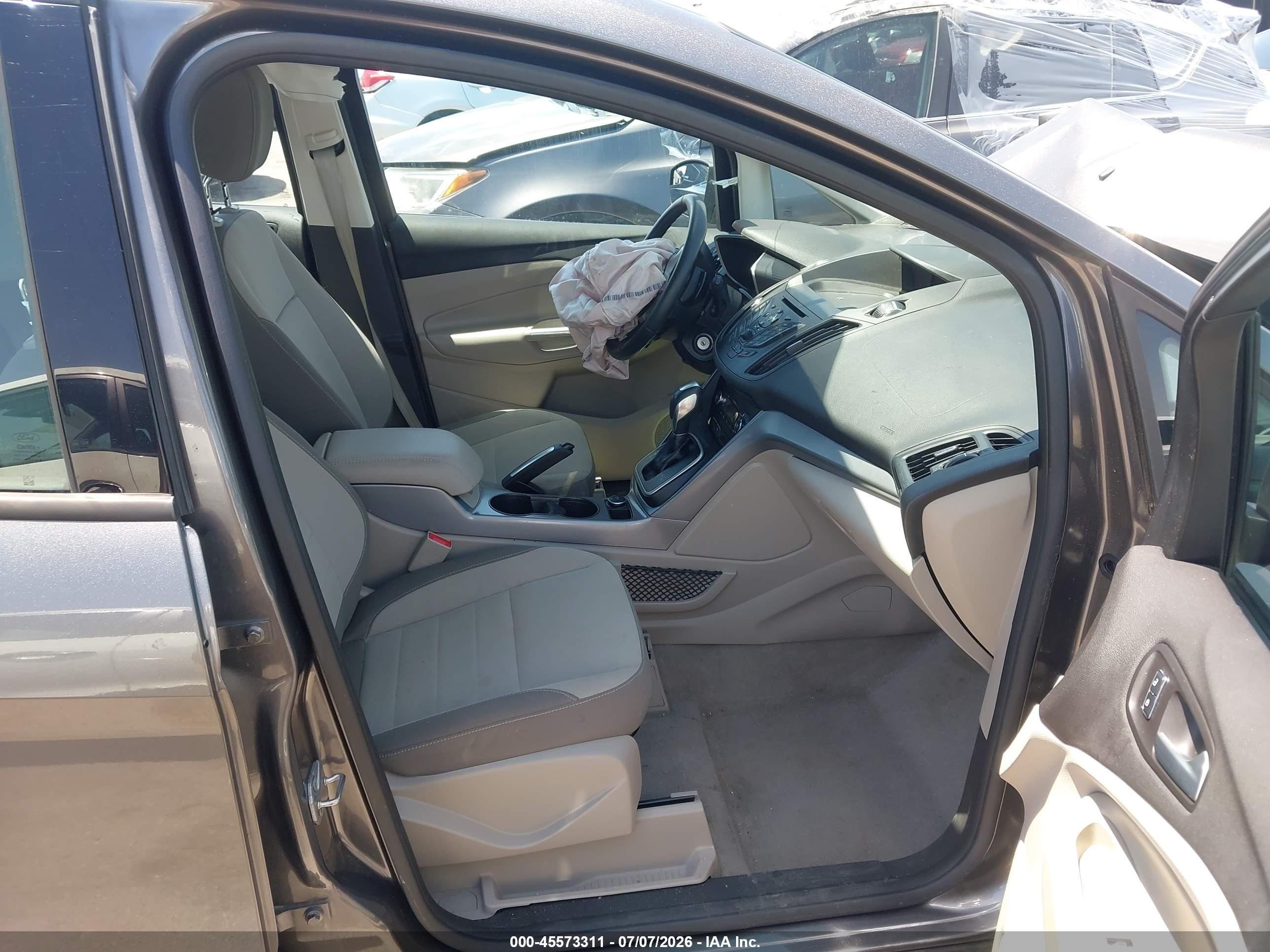 2014 Ford C-max Hybrid Se Gray vin: 1FADP5AU3EL519762