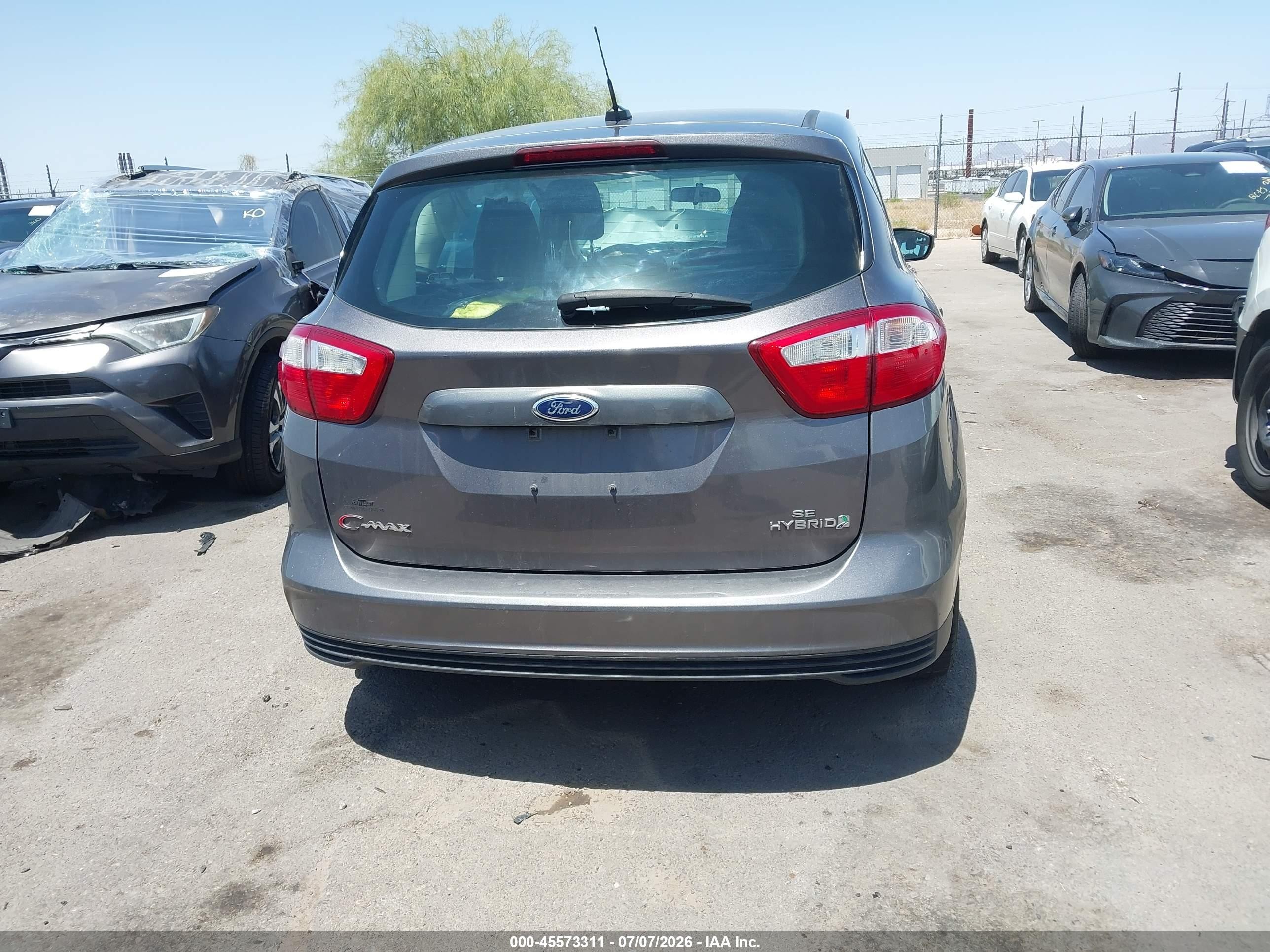 2014 Ford C-max Hybrid Se Gray vin: 1FADP5AU3EL519762