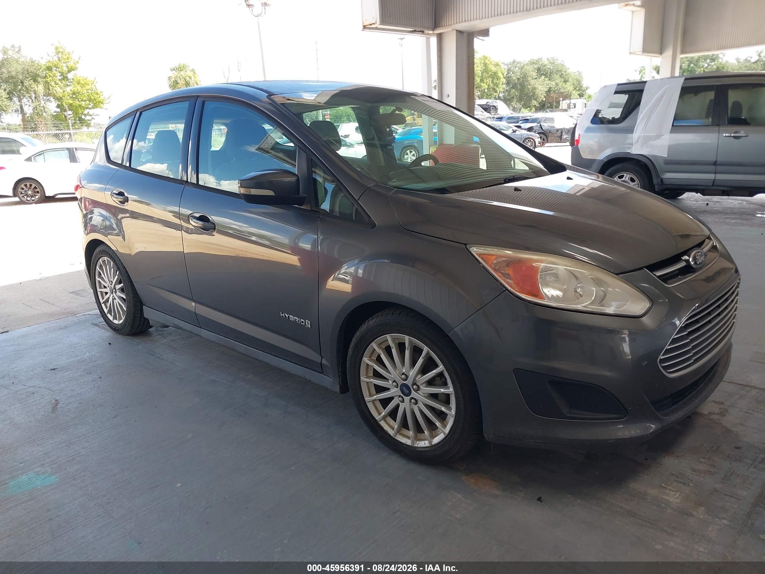 2015 Ford C-max Hybrid Se Gray vin: 1FADP5AU3FL100859